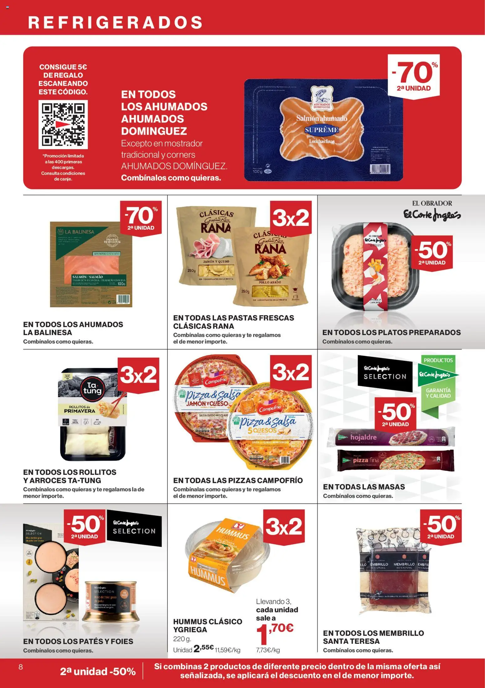 Supercor Canarias │ válido desde el 28/10/2026 | Página: 8 | Productos: Hummus, Salmón, Salmón ahumado, Pollo