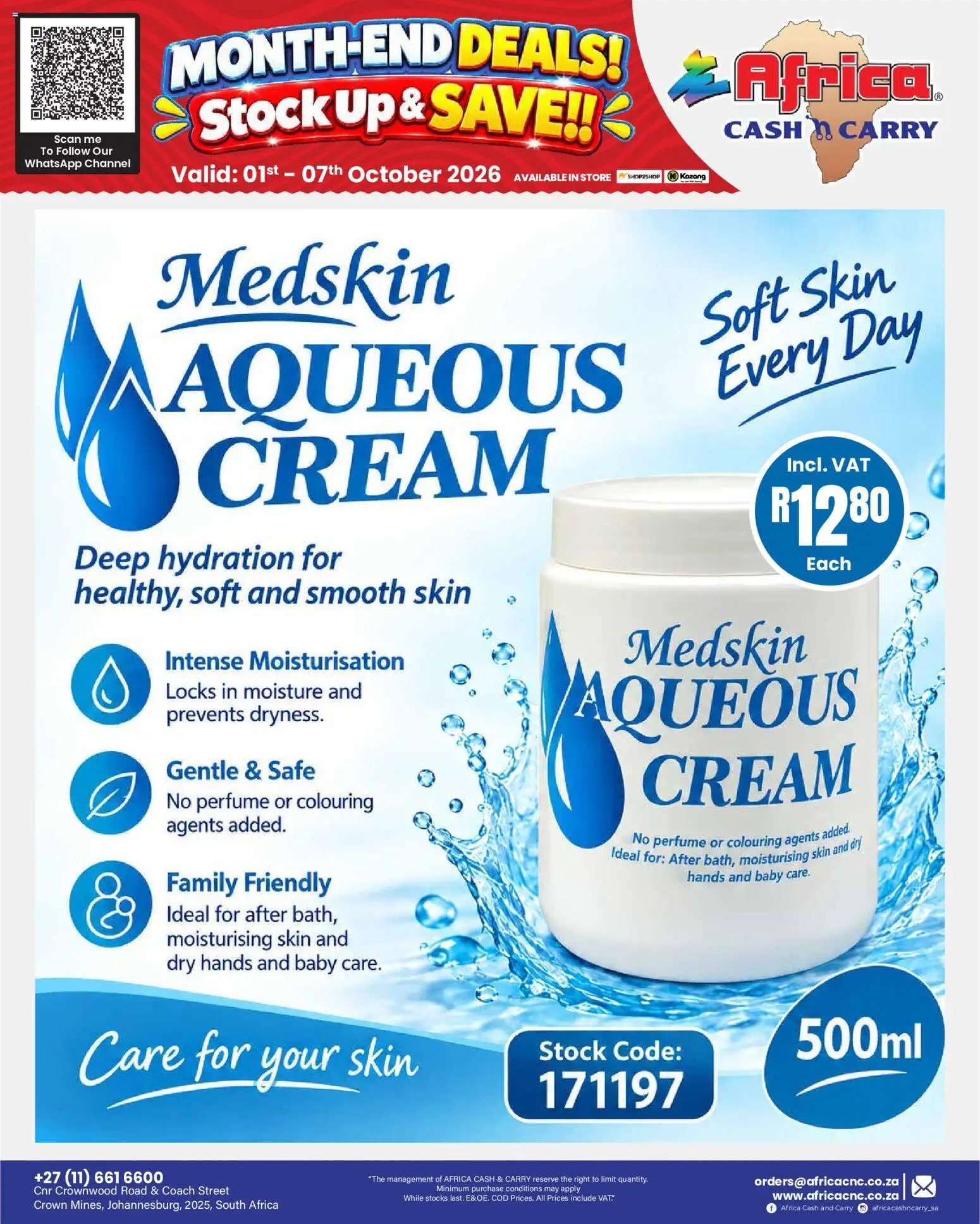 New Africa Cash & Carry catalogue – valid from 01/10/2026 | Page: 71 | Products: Perfume, Cream, Stock, Day cream