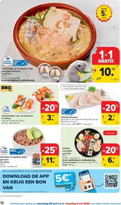 Carrefour folder week 18 - Voorbeeld van een folder van Carrefour, geldig van 29.04.2026 | Pagina: 12 | Producten: Zalm, Kekszek