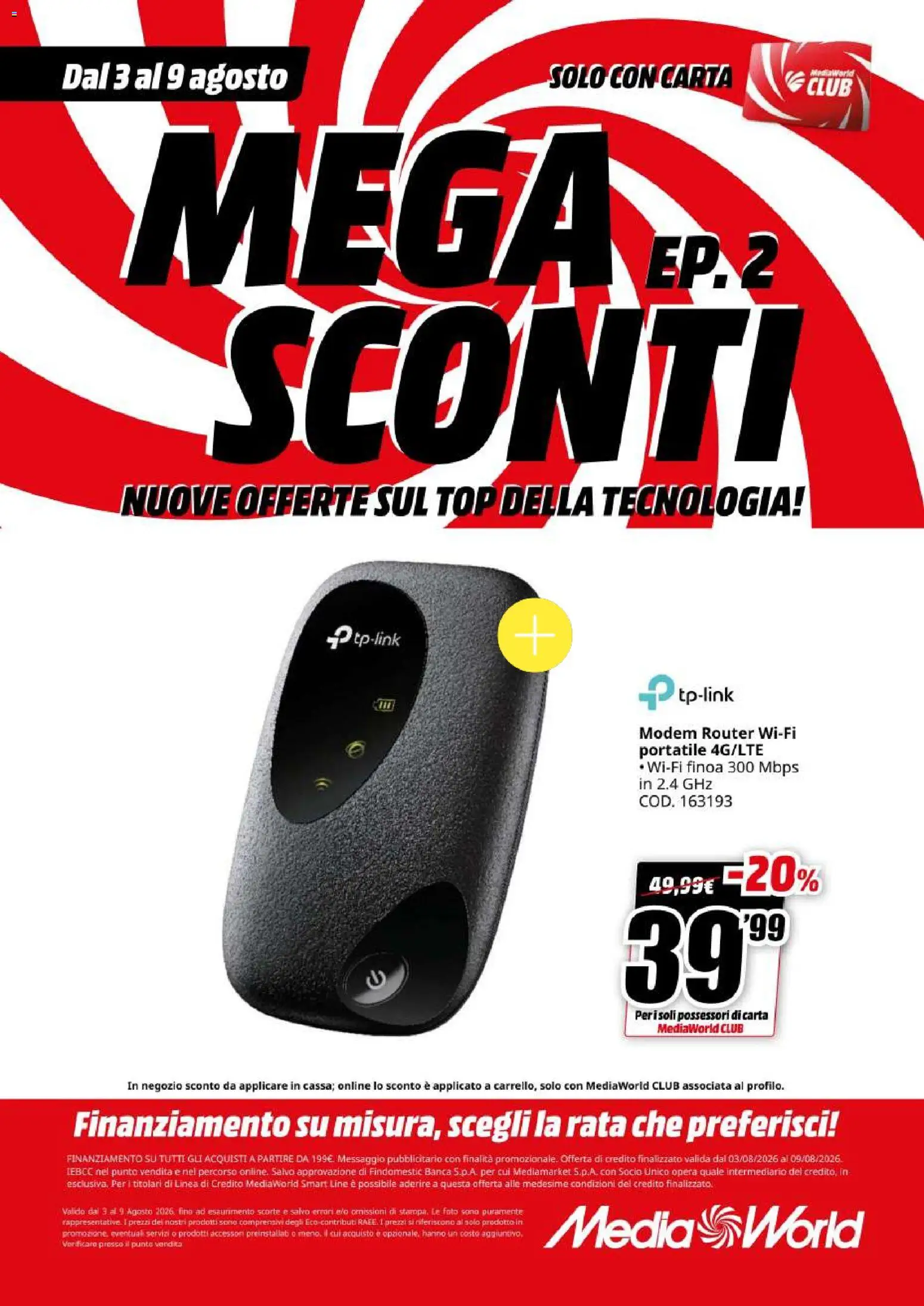 Volantino Media World del 03/08/2026 | Pagina: 27