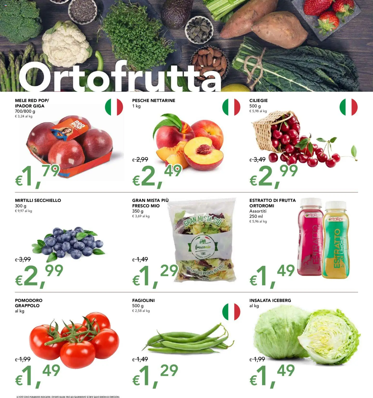 Volantino Migross del 18.06.2026 | Pagina: 2 | Prodotti: Mele, Pomodoro, Limone, Fagiolini