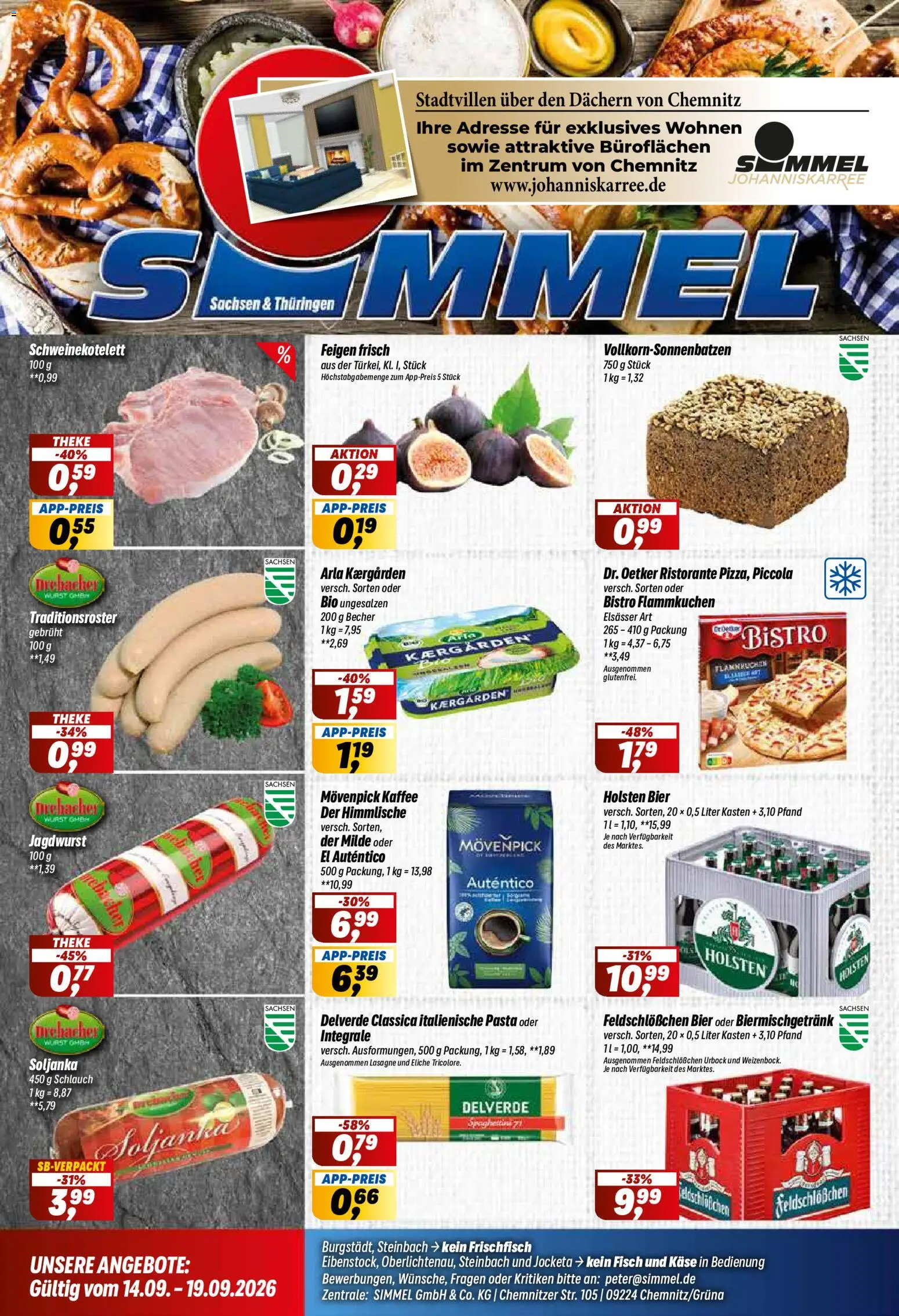 Simmel Prospekt – gültig ab 14.09.2026 | Seite: 1 | Produkte: Theke, Kaffee, Bier, Movenpick kaffee
