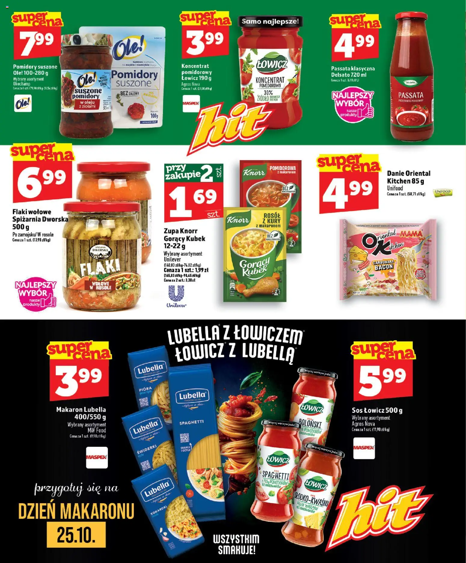Topaz gazetka - Express od 22.10.2026 | Strona: 18 | Produkty: Carbonara, Pomidory suszone, Passata, Sos