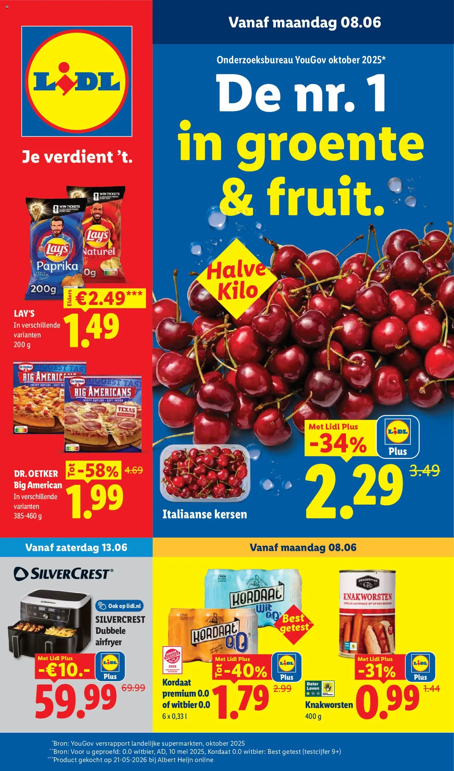 {H1} | Pagina: 1 | Producten: Kersen, Pizza, Chips, Kész piskótalap