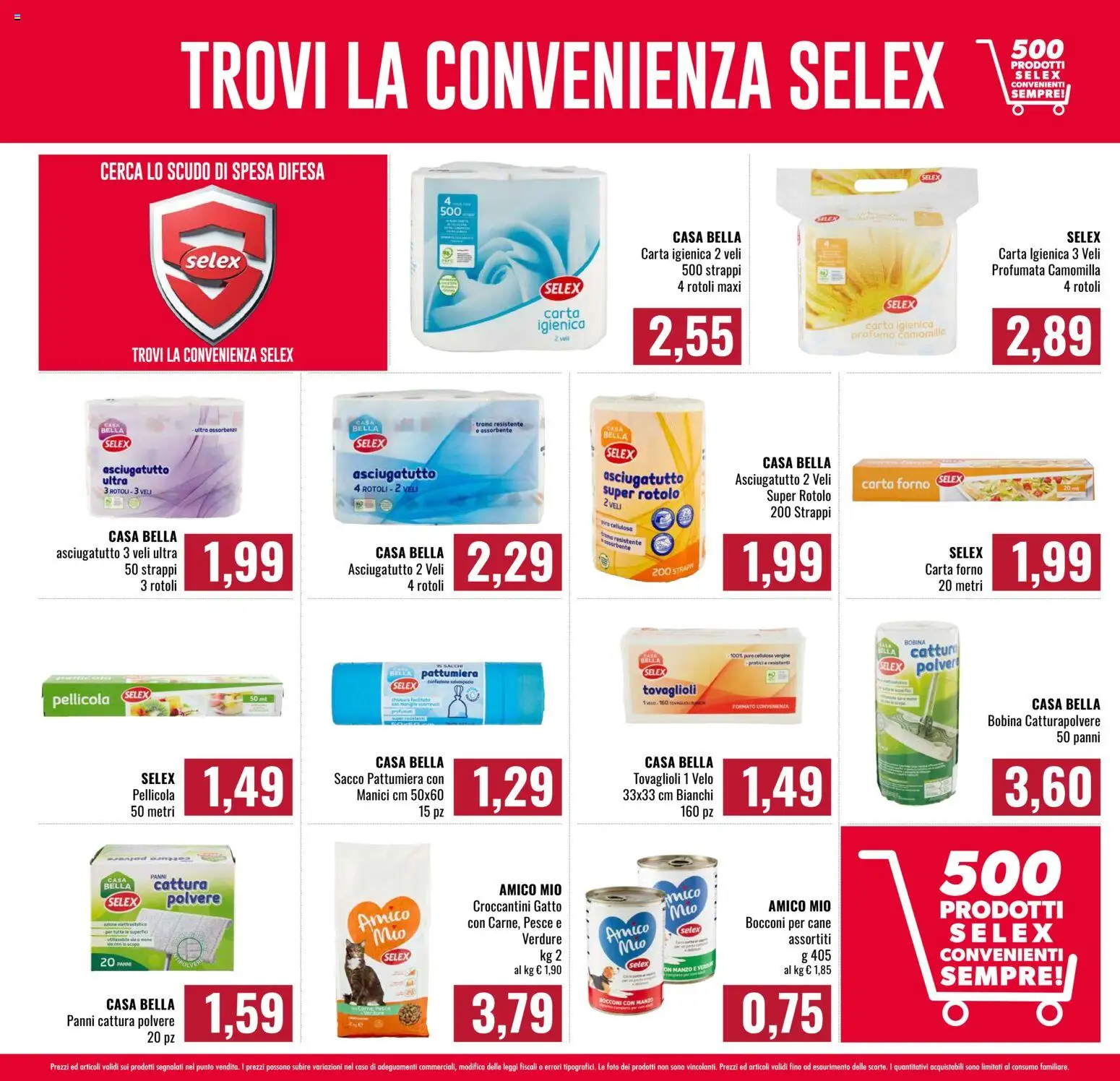 Volantino Famila del 26.02.2026 | Pagina: 15 | Prodotti: Manzo, Asciugatutto, Pellicola, Carta forno