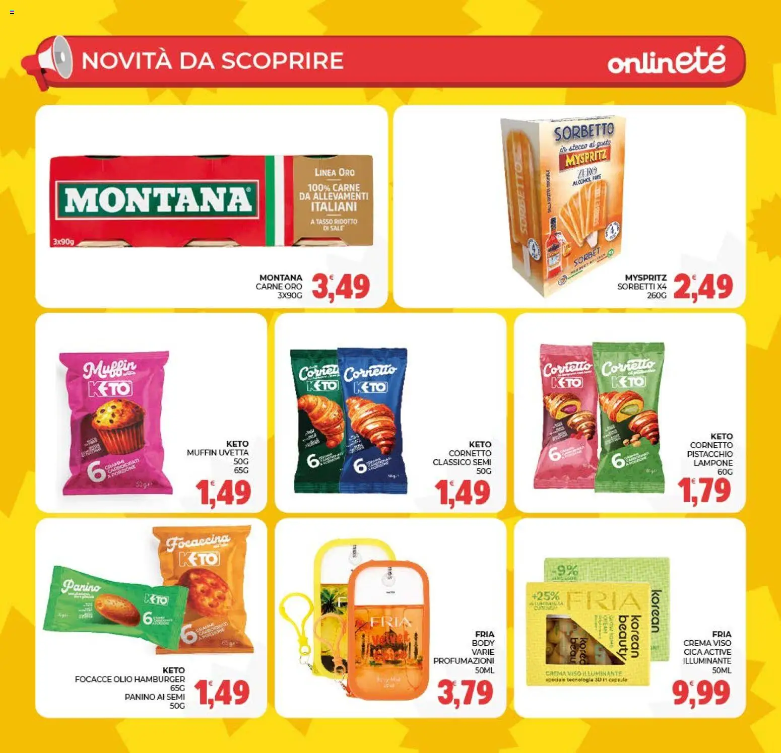 Volantino Eté del 19/08/2026 | Pagina: 29 | Prodotti: Illuminante, Crema, Cornetto, Lampone