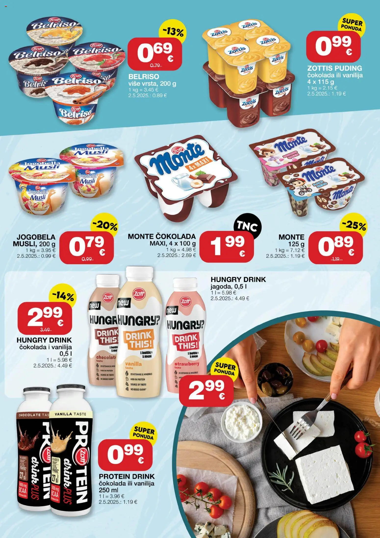 Stanić Diskont katalog | vrijedi od 28.05.2026 | Stranica: 3 | Proizvodi: Čokolada, Puding, Musli