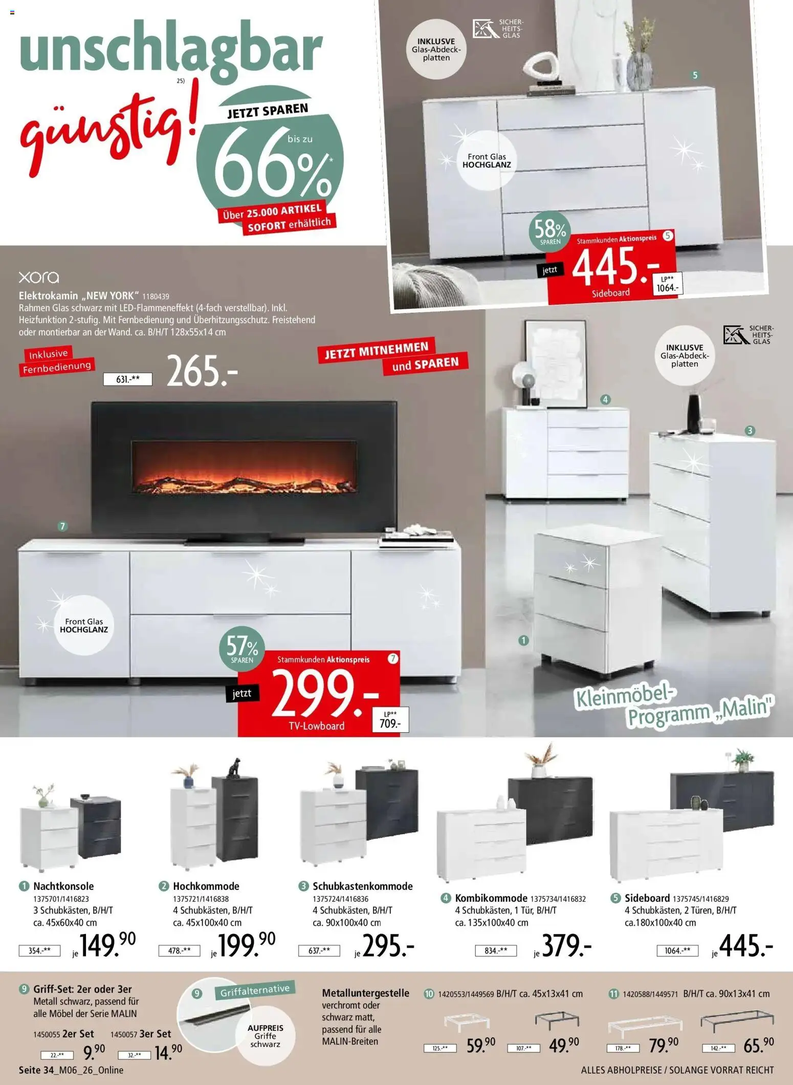 Zurbrüggen - Zurbrüggen: Unschlagbar günstig – gültig ab 01.05.2026 | Seite: 34 | Produkte: Sideboard