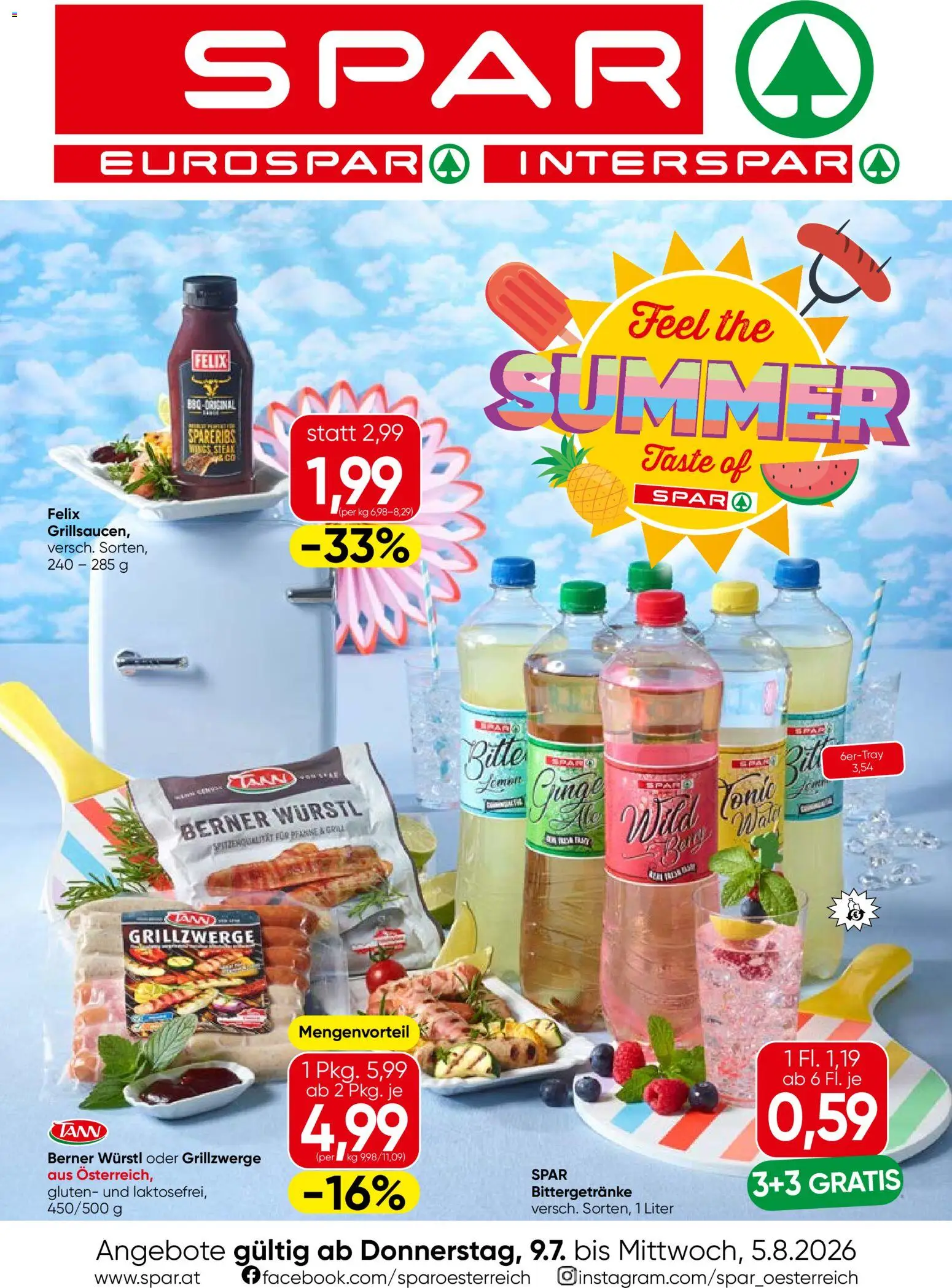 Spar Feel the Summer gültig ab 09.07.2026 | Seite: 1