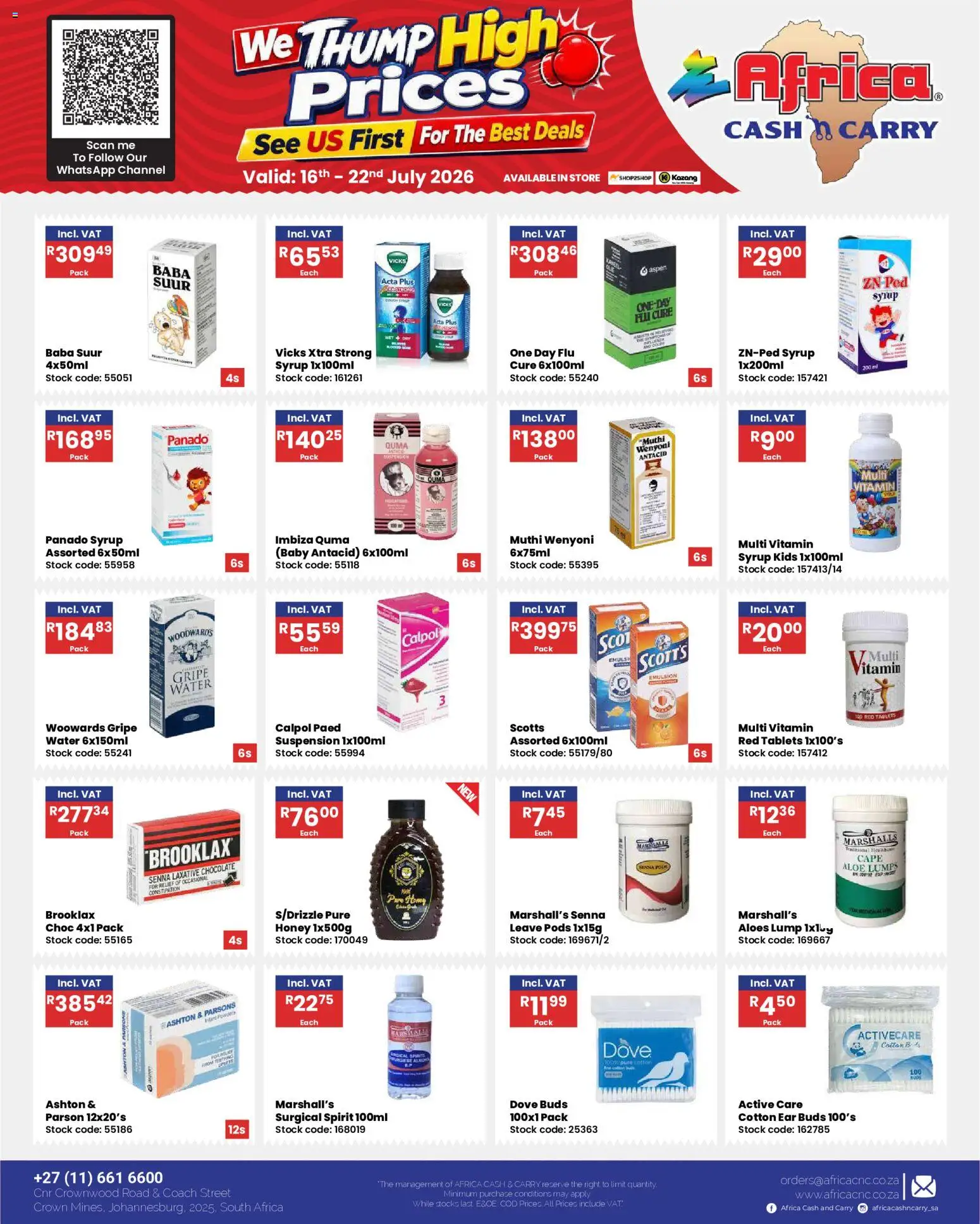 New Africa Cash & Carry catalogue – valid from 16/07/2026 | Page: 11 | Products: Bed, Chocolate, Stock, Water