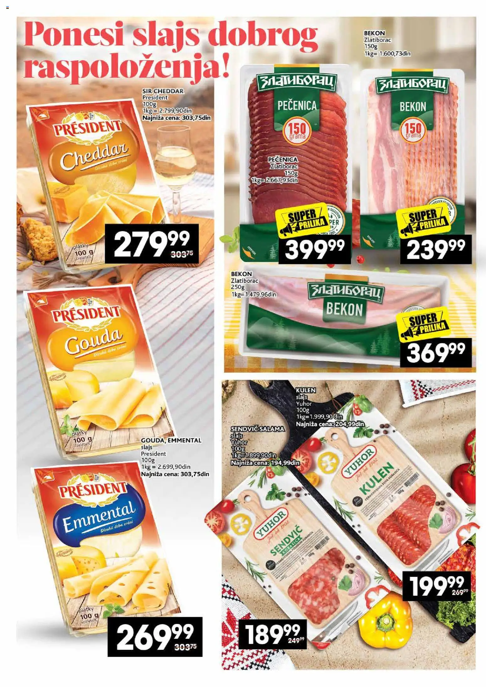 Mercator katalog - važi od 02.07.2026 | Strana: 10 | Proizvode: Kulen, Gouda, Sir, Pečenica