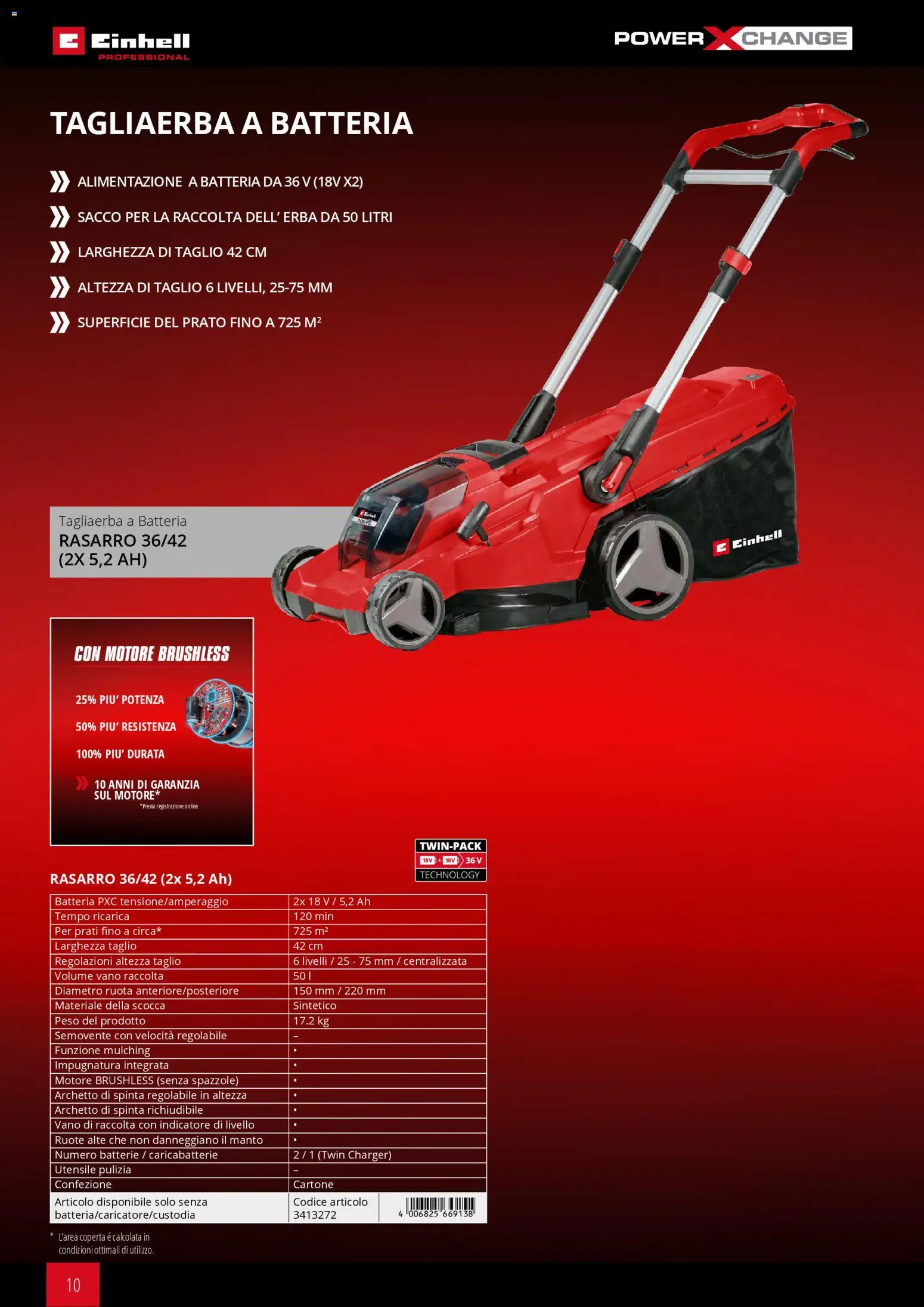 Volantino Einhell del 17.03.2026 | Pagina: 12 | Prodotti: Coperta, Batteria, Batterie, Caricabatterie