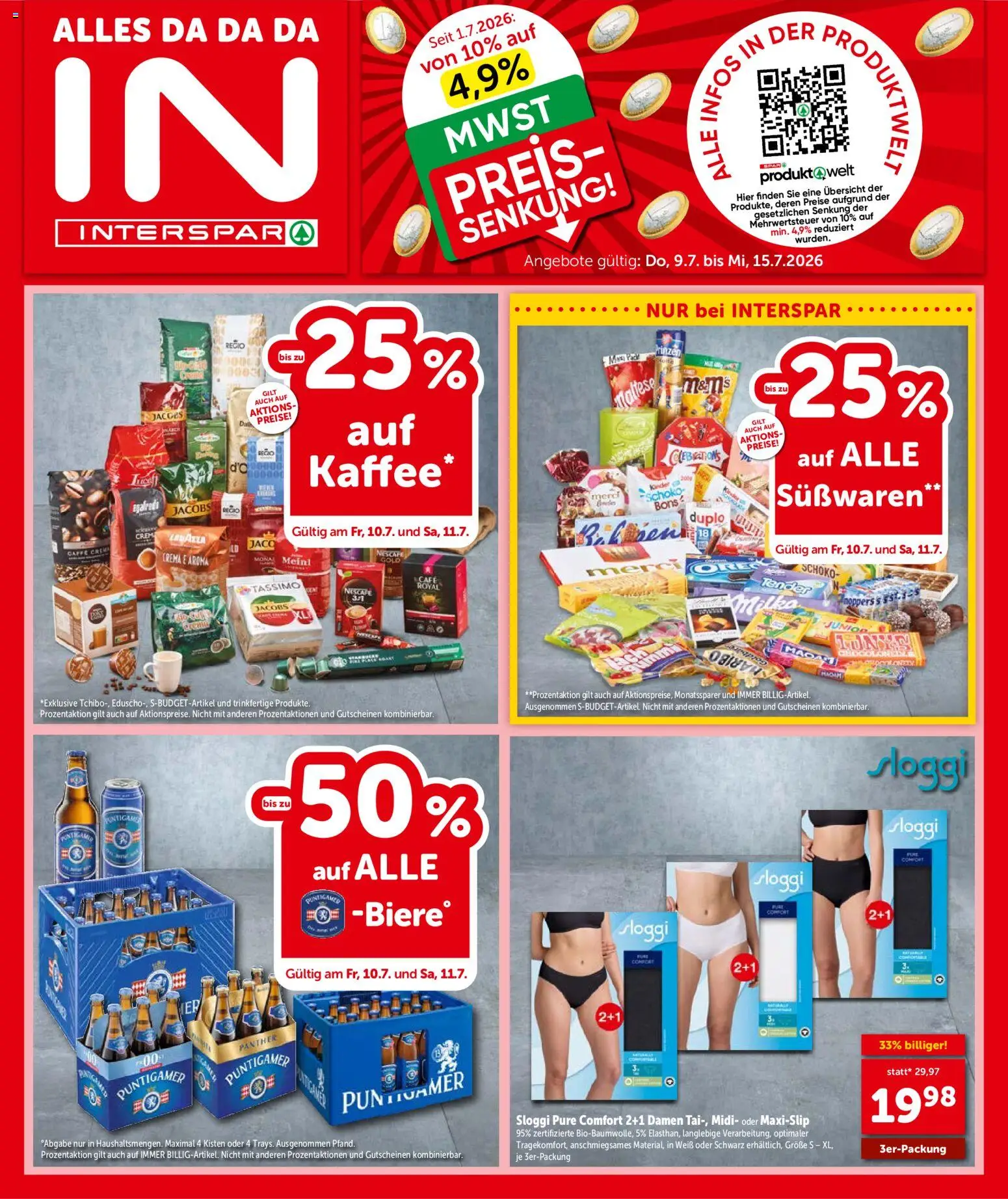 Interspar Flugblatt - Steiermark gültig ab 09.07.2026 | Seite: 1