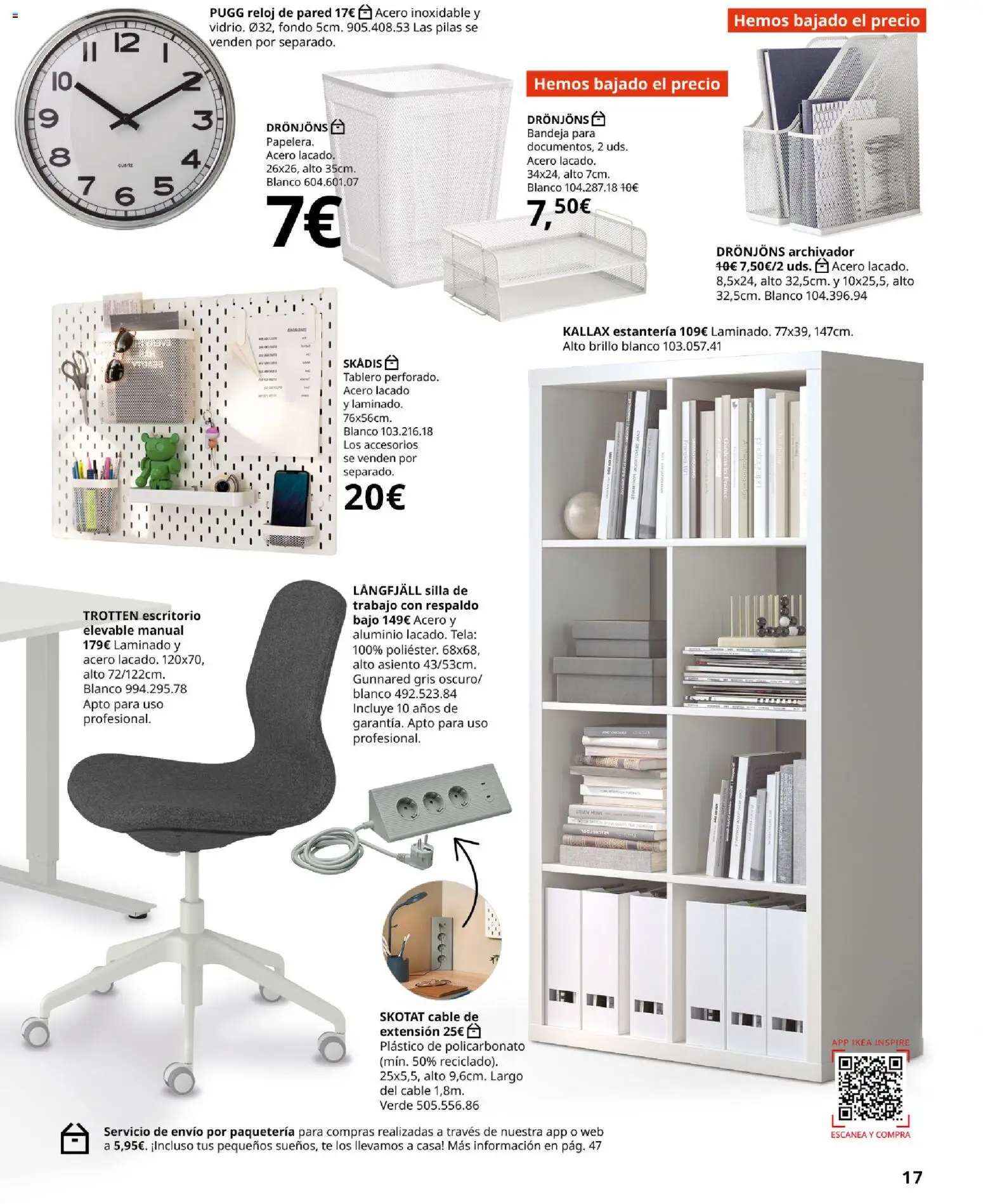 Catálogo IKEA para tu negocio │ válido desde el 01/02/2026 | Página: 17 | Productos: Té, Reloj, Cable, Silla