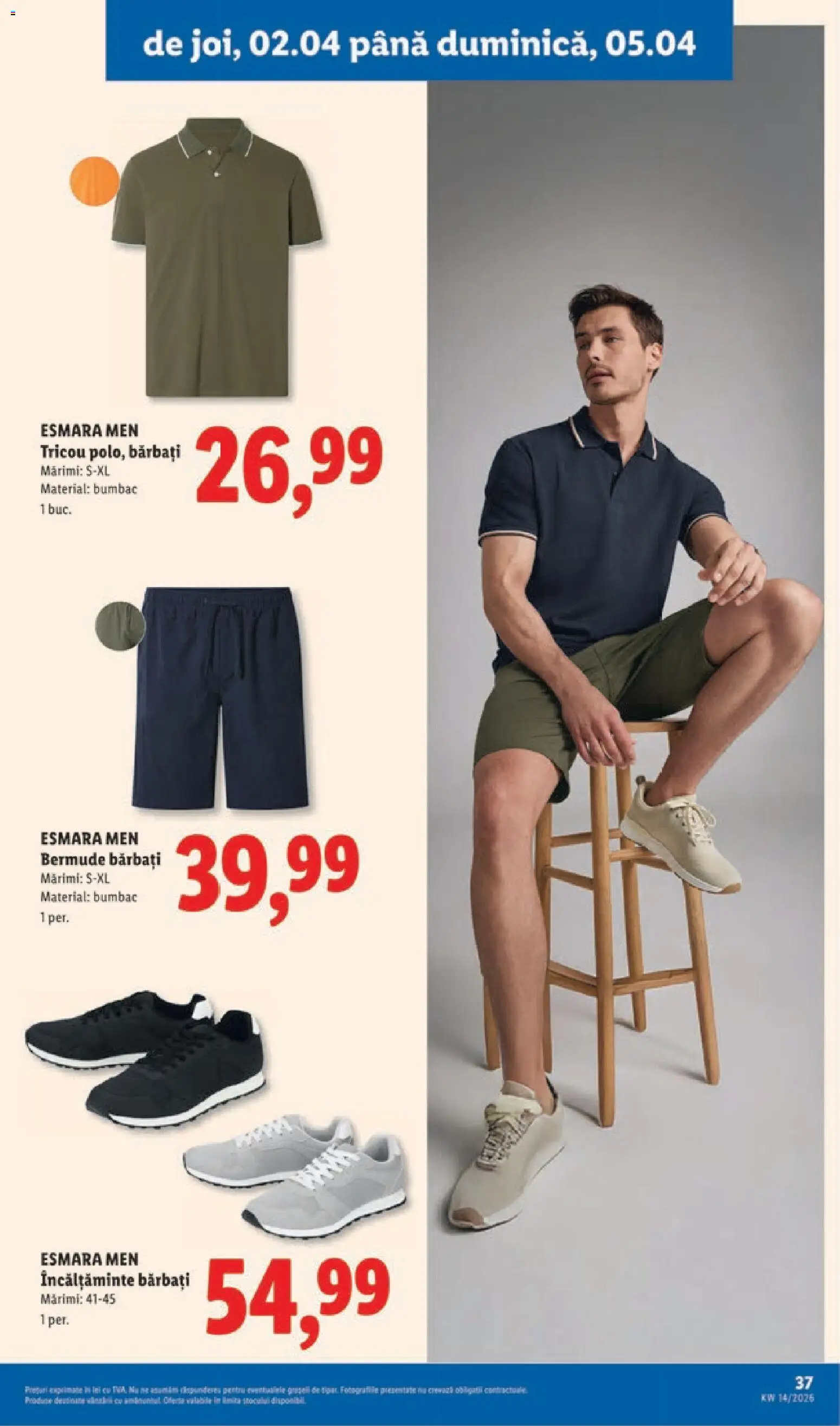 Noul catalog Lidl – valabil de la 30.03.2026 | Pagină: 37 | Produse: Bornoz takımı, Tricou