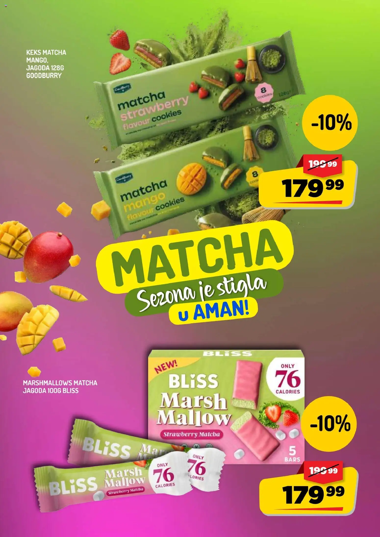 Aman katalog - važi od 15.08.2026 | Strana: 16 | Proizvode: Keks, Mango, Jagoda, Matcha