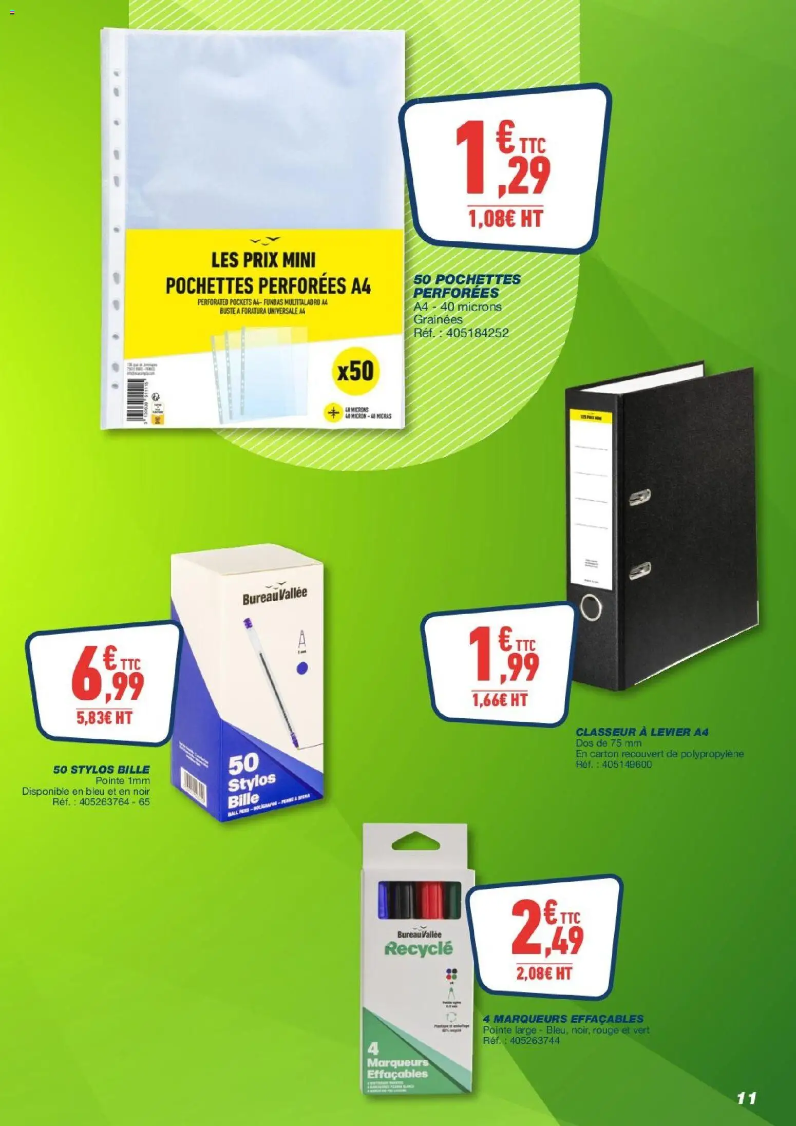 {H1} | Page: 11 | Produits: Bureau