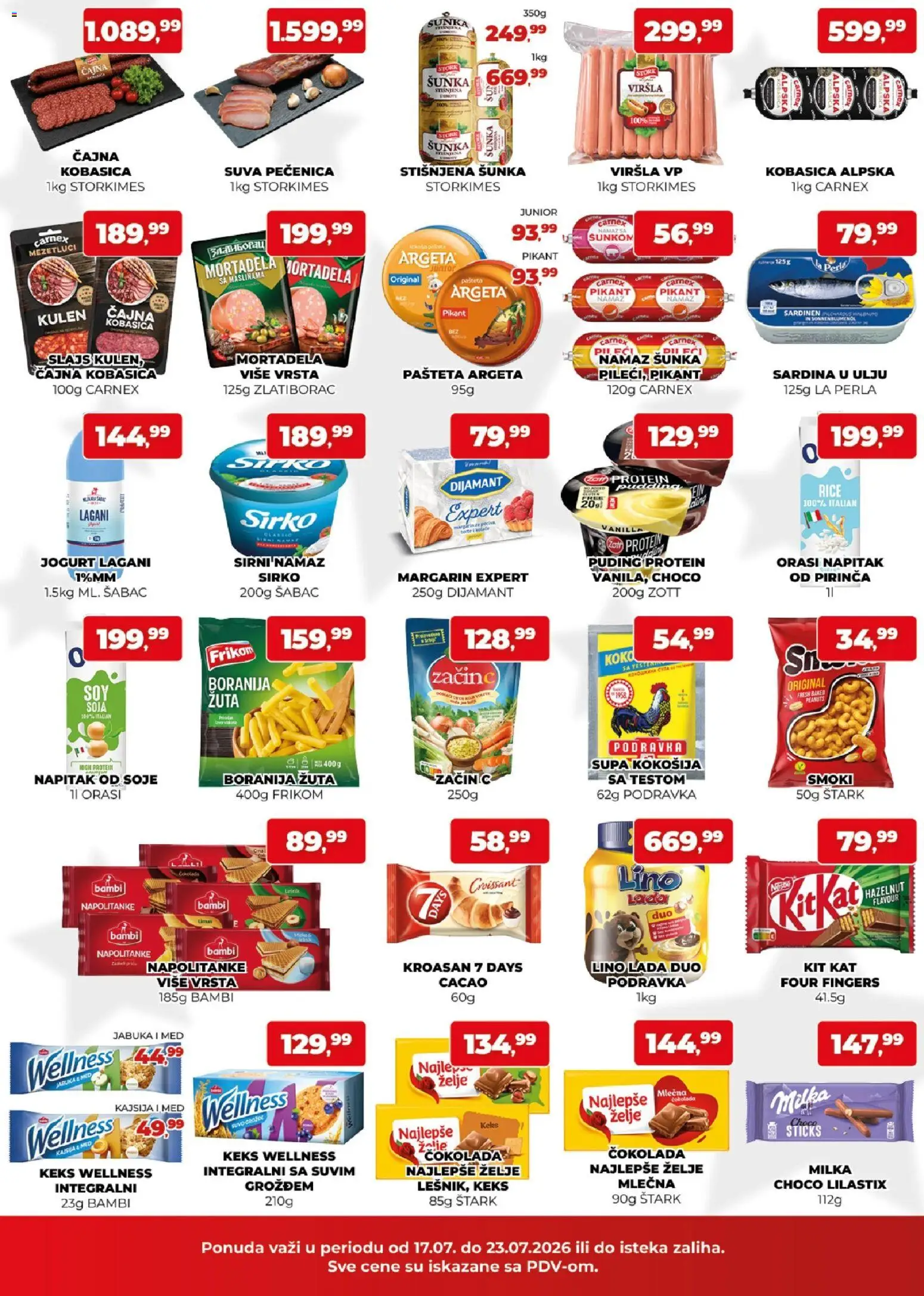 Plus Cash & Carry katalog - važi od 17.07.2026 | Strana: 2 | Proizvode: Orasi, Protein, Lino lada, Čokolada