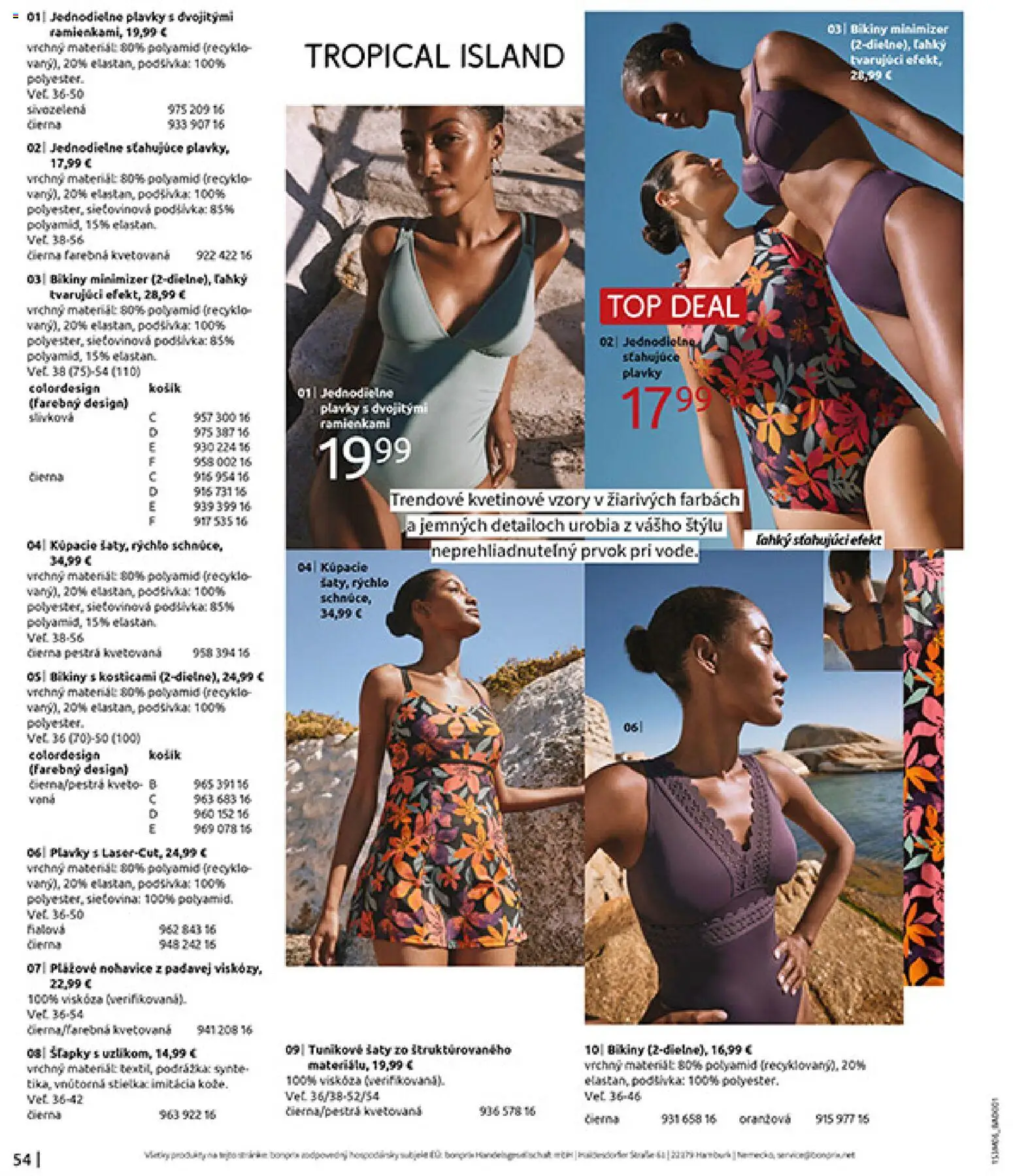 Nové Bonprix akcie – leták je platný od 15.06.2026 | Strana: 56 | Produkty: Vaňa, Plavky, Šľapky