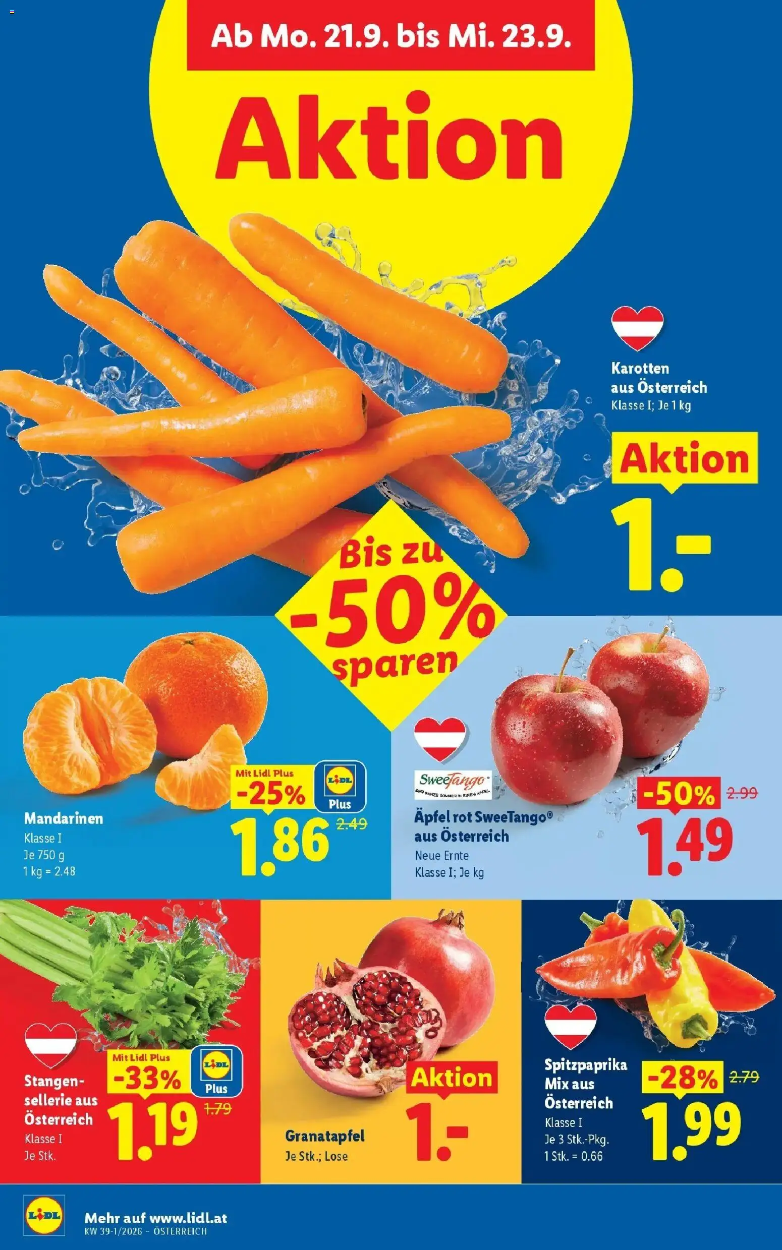 Lidl Flugblatt - Jenbach ab 13.09.2026 - Angebote ab donnerstag | Seite: 39 | Produkte: Mandarinen, Sellerie, Äpfel