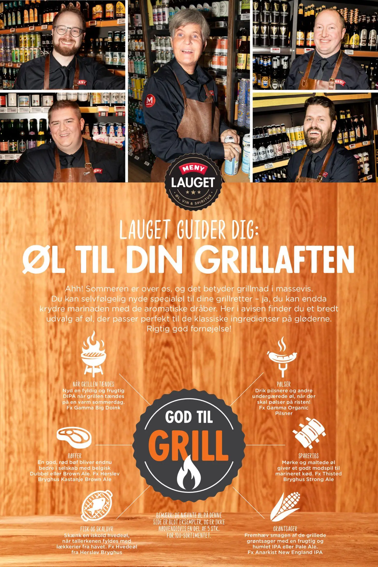 Meny tilbudsavis – gyldig fra 26/06/2026 | Side: 4 | Produkter: Øl, Bøffer, Spareribs, Grill