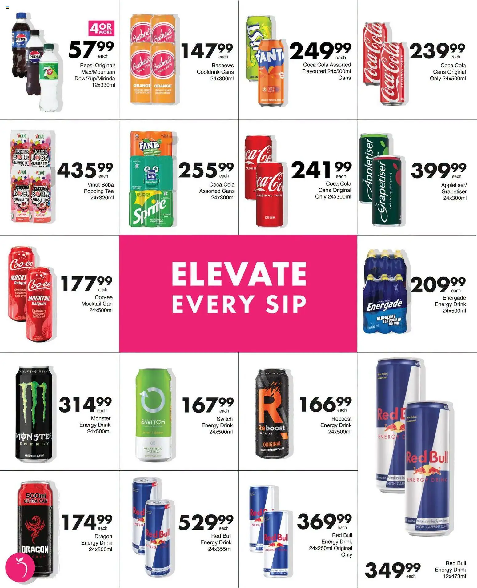 New Save catalogue – valid from 08/07/2026 | Page: 17 | Products: Juice, Switch, Fanta, Lemon