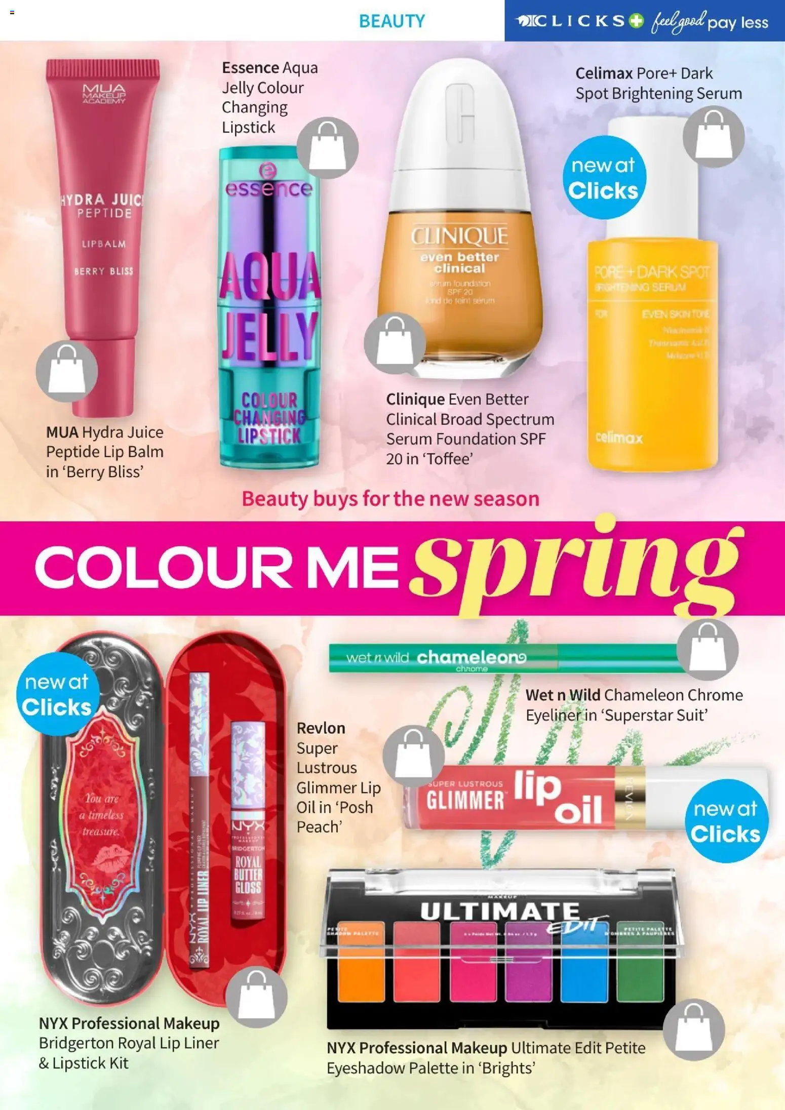 New Clicks catalogue – valid from 01/08/2026 | Page: 18 | Products: Serum, Butter, Oil, Juice