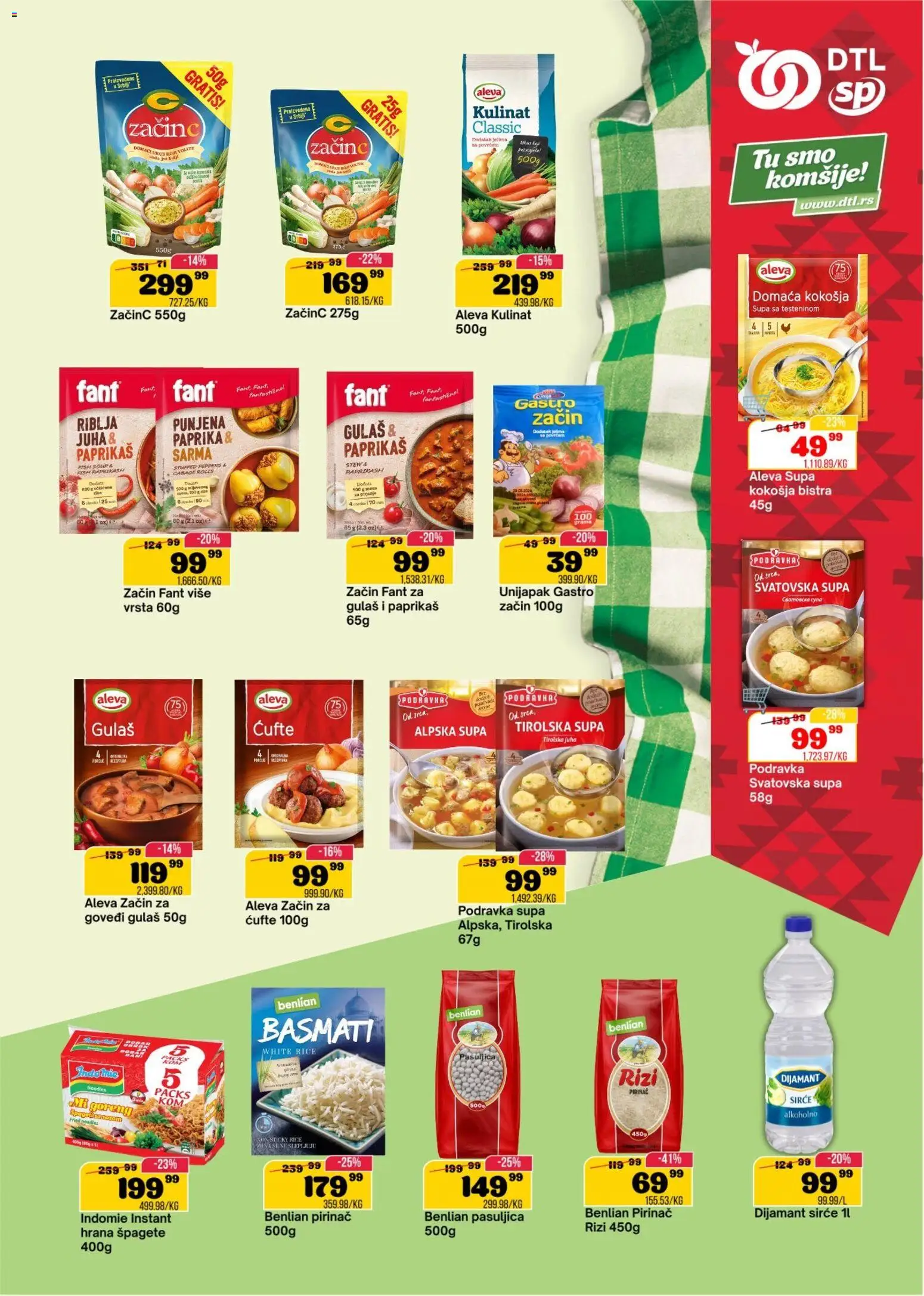 Senta Promet katalog - važi od 17.06.2026 | Strana: 9 | Proizvode: Paprika, Podravka, Sirće, Pirinač