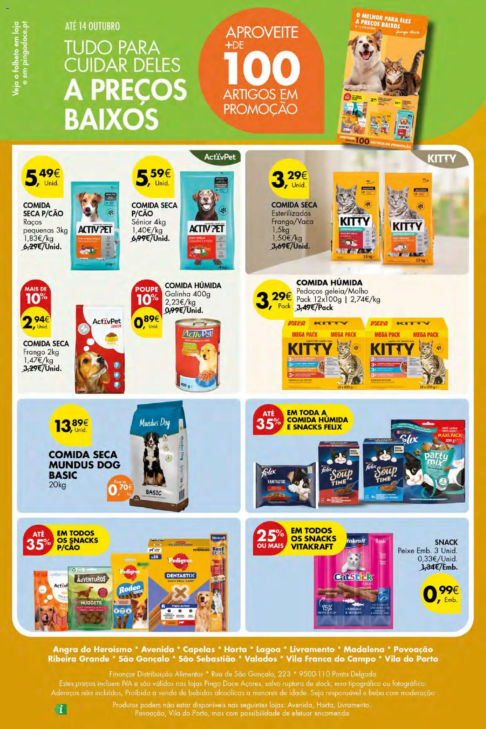 Pingo Doce folheto Poupe Esta Semana Açores │ válido de 08/10/2026 | Página: 32 | Produtos: Vitela, Legumes, Snacks, Nuggets