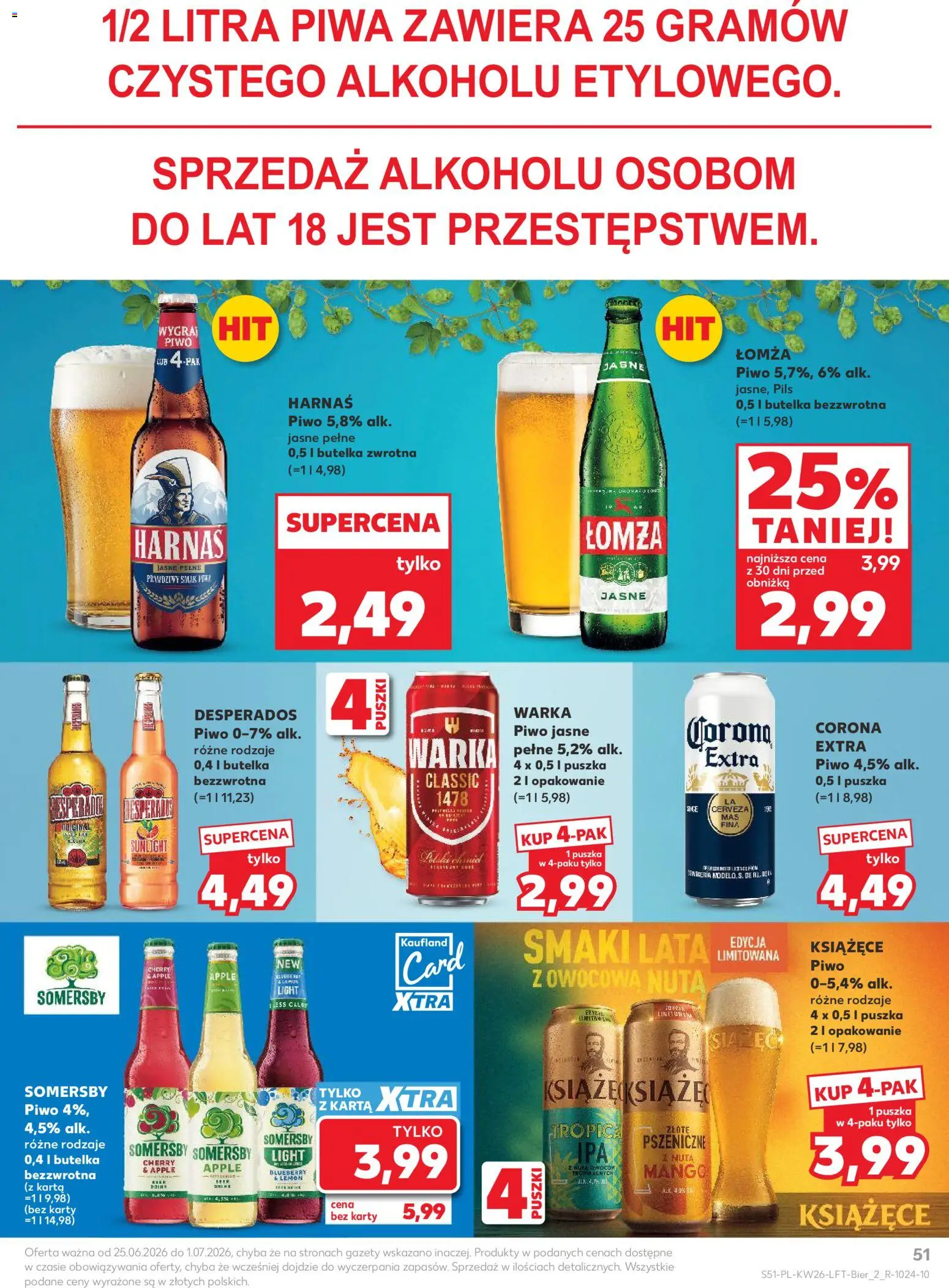 Kaufland Polsko leták od 25.06.2026 | Strana: 51 | Produkty: Mango, Desperados, Apple, Karty