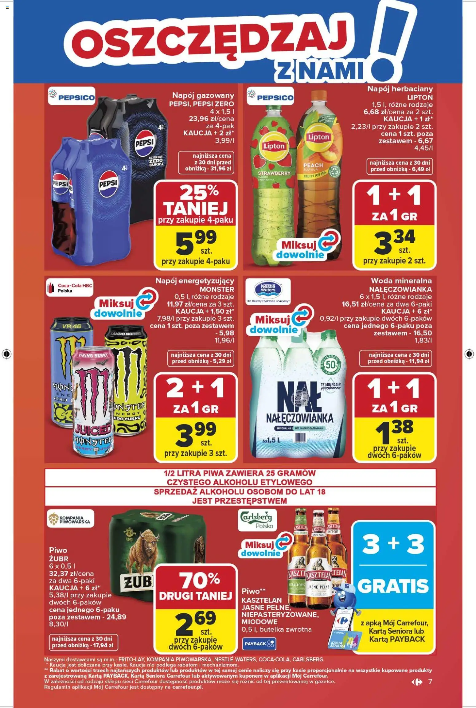 Carrefour gazetka od 13.04.2026 | Strona: 9 | Produkty: Karta, Ice Tea, Pepsi, Woda