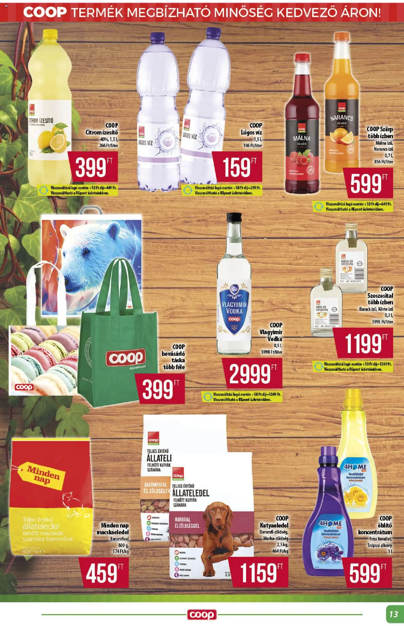 COOP akciós ujság - amely érvényes a következő dátumtól: 14.05.2026 | Oldal: 13