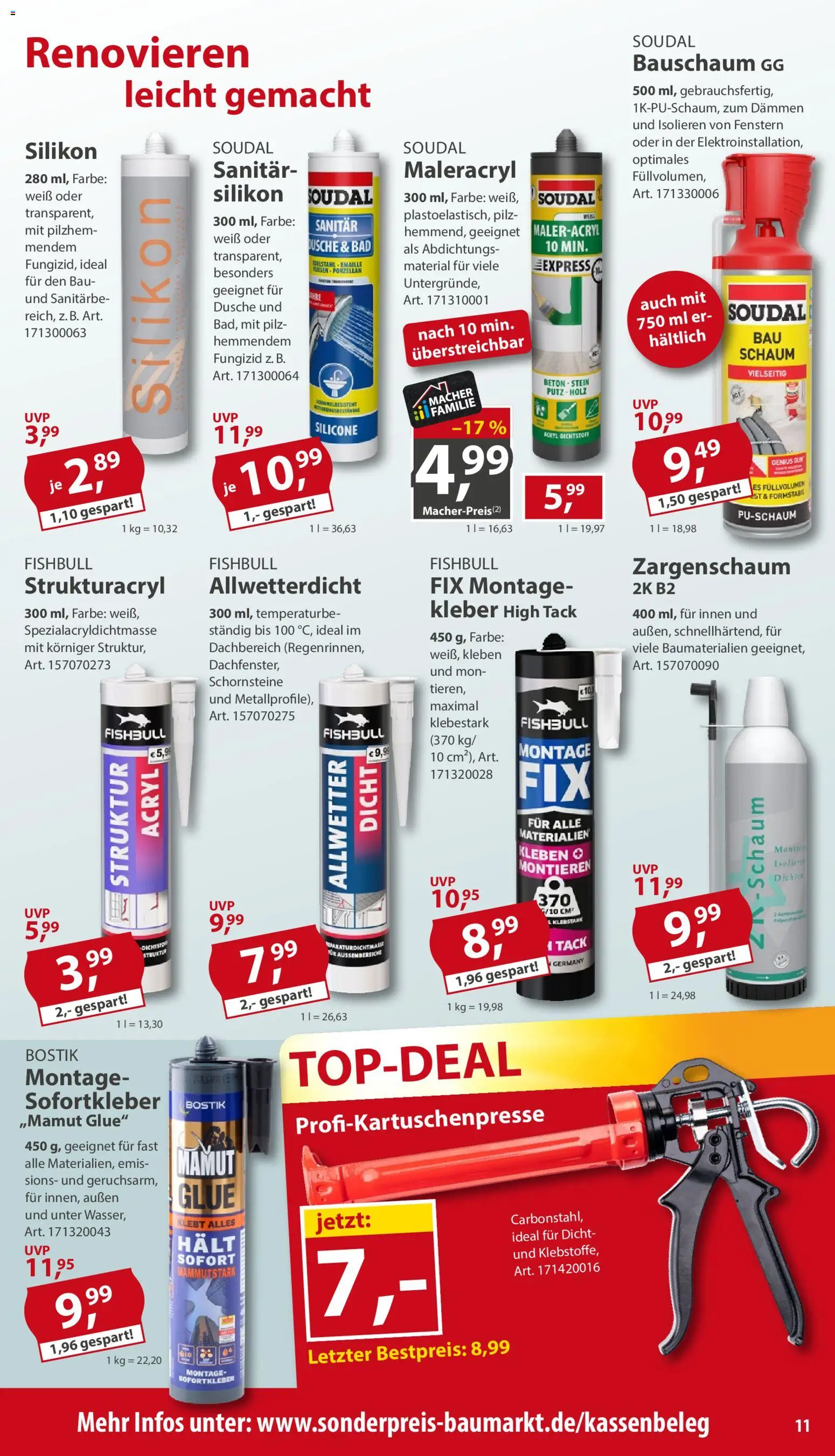 Sonderpreis Baumarkt Prospekt – gültig ab 03.10.2026 | Seite: 11 | Produkte: Bad, Dusche