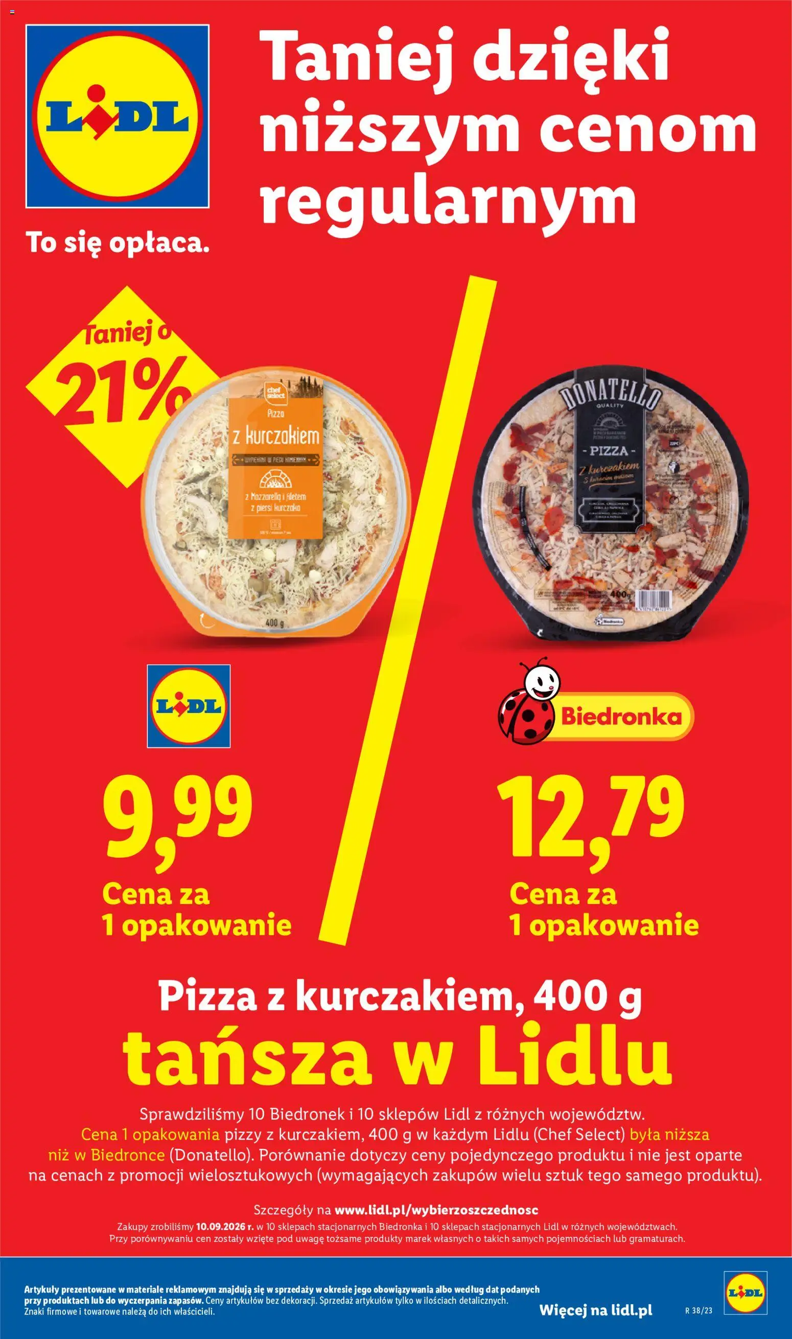 Lidl Polsko leták od 17.09.2026 | Strana: 9 | Produkty: Pizza, Mozzarella
