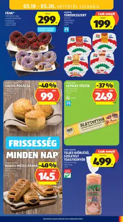 SAJTOS POGÁCSA, frissen sütött pékáru 77 g/darab - amely érvényes a következő dátumtól: 14.05.2026 | Oldal: 35 | Termékek: Tészta, Puff, Toast kenyér, Pogácsa