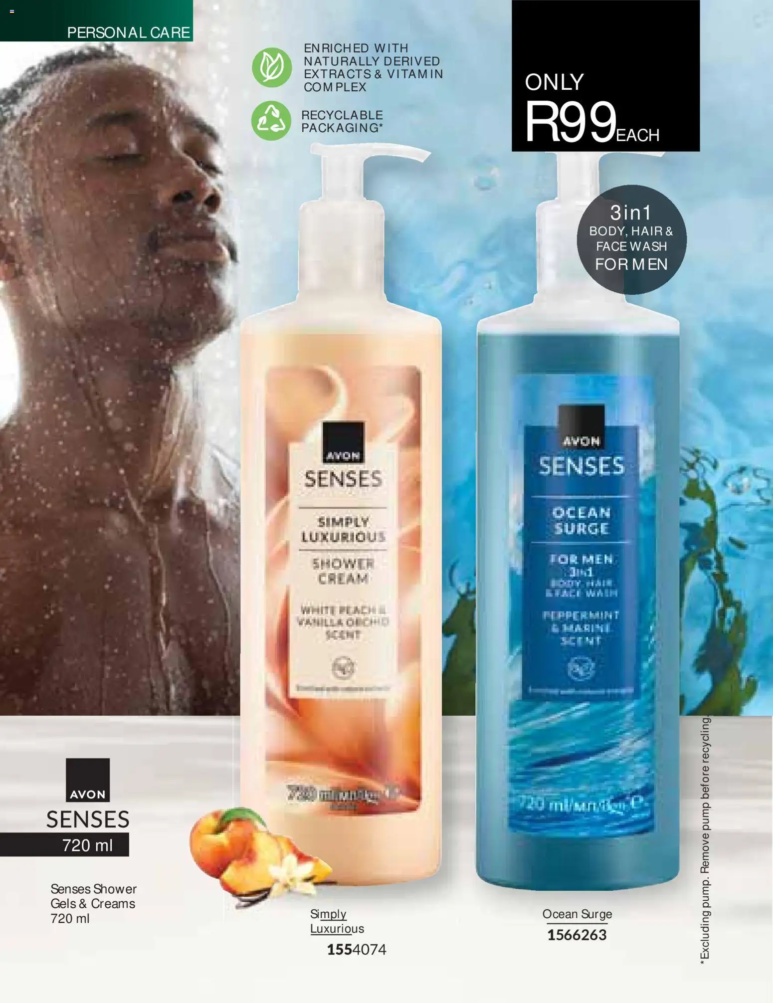 New Avon catalogue – valid from 01/07/2026 | Page: 148 | Products: Shower, Cream, Peach