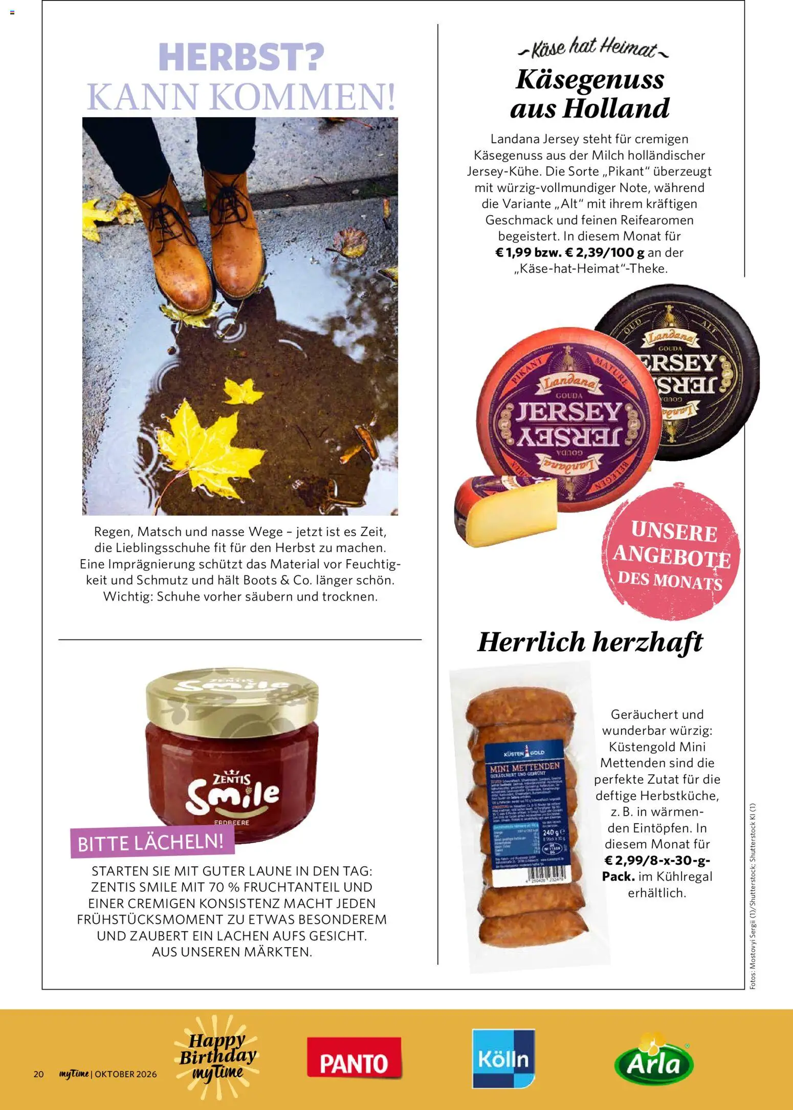 Famila Nordwest myTime Oktober 2026 – gültig ab 01.10.2026 | Seite: 20 | Produkte: Kolln, Milch, Käse, Gouda