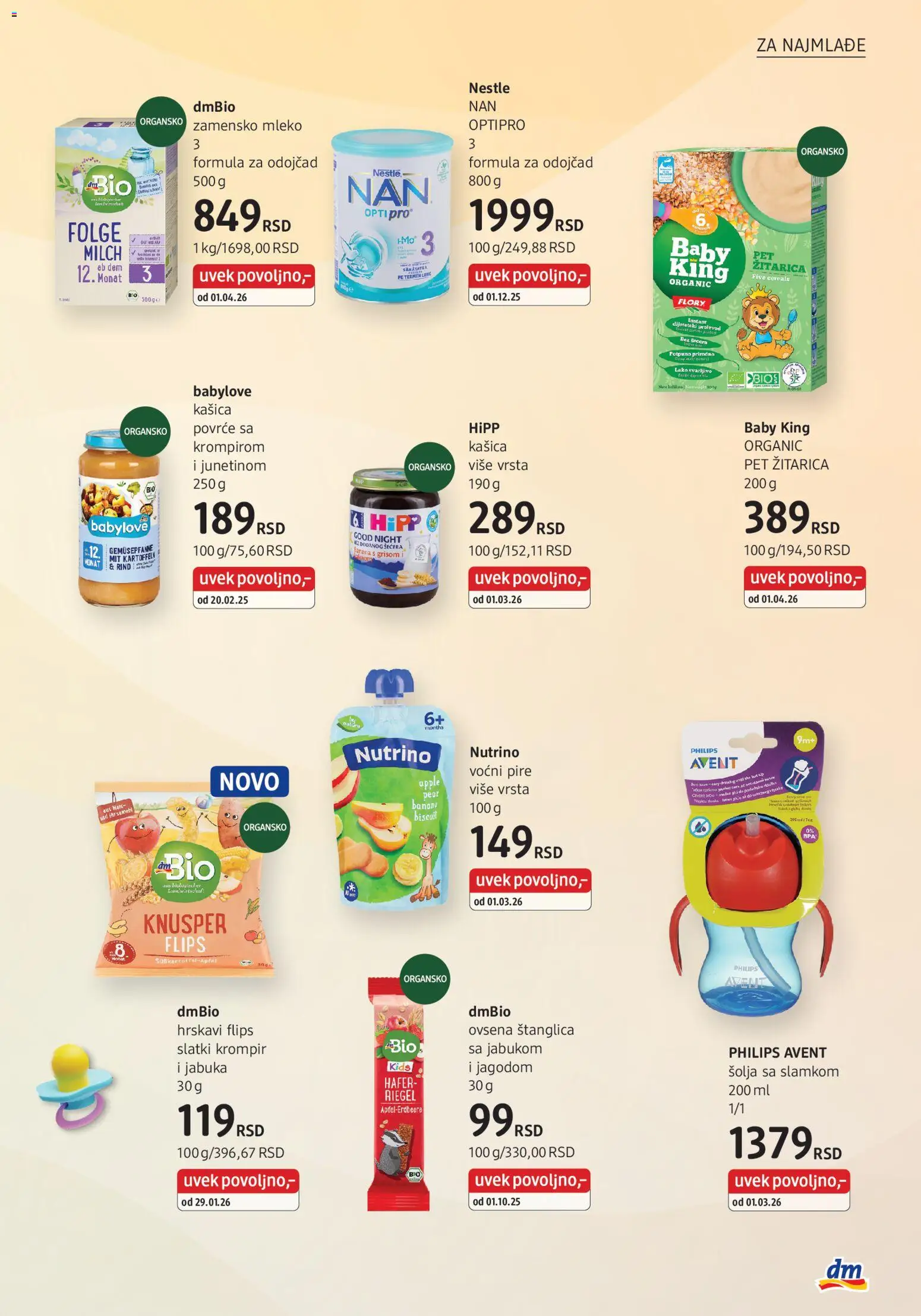 DM Drogerie katalog - važi od 01.04.2026 | Strana: 29 | Proizvode: Banana, Krompir, Mleko, Šolja