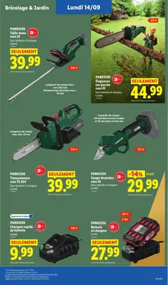 LIDL - Prévisualisation de PARKSIDE Batterie et chargeur, Le set. valide à partir de 10/09/2026 | Page: 41
