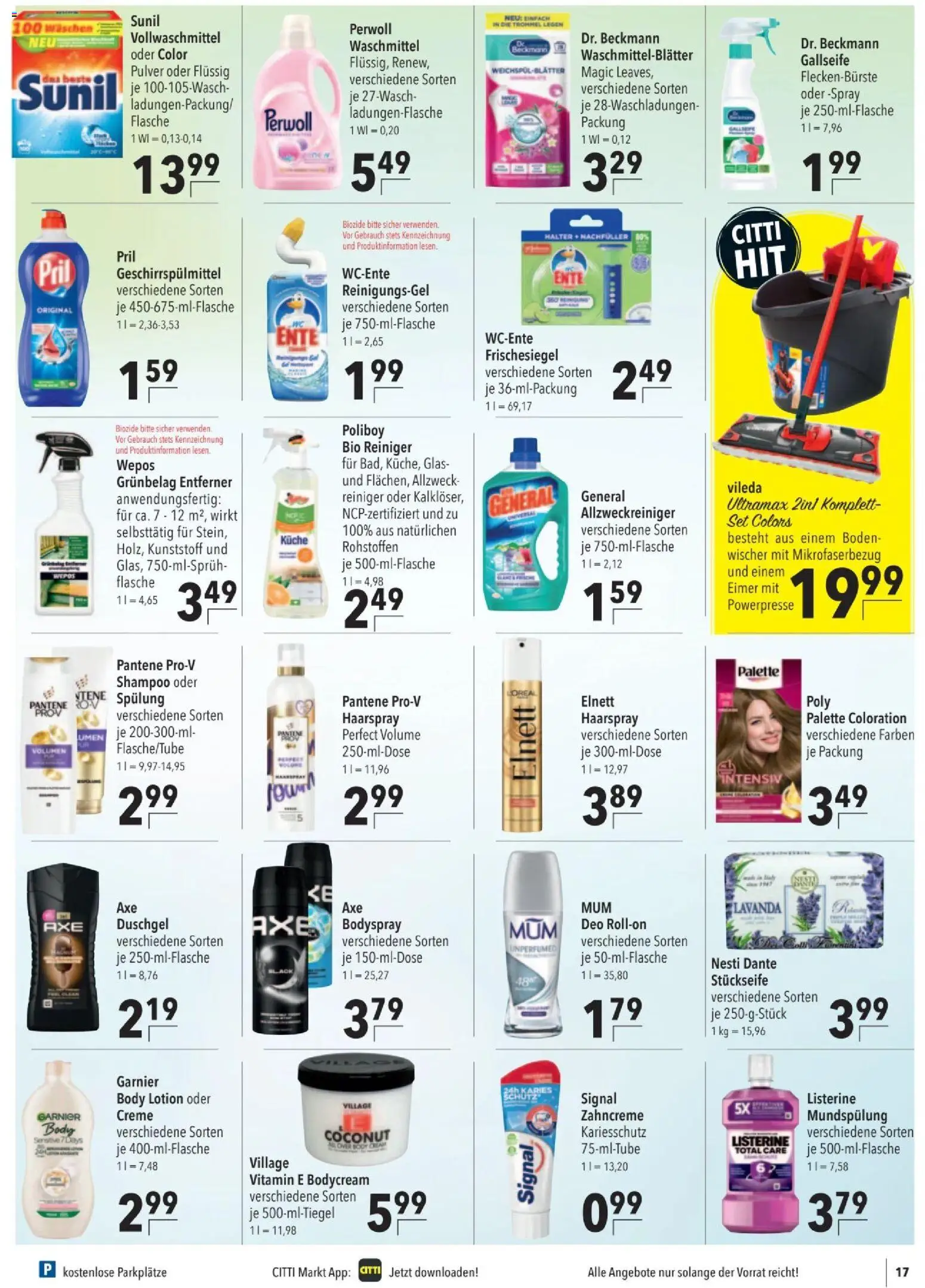 CITTI tilbudsavis – gyldig fra 15.04.2026 | Side: 17 | Produkter: Shampoo, Creme