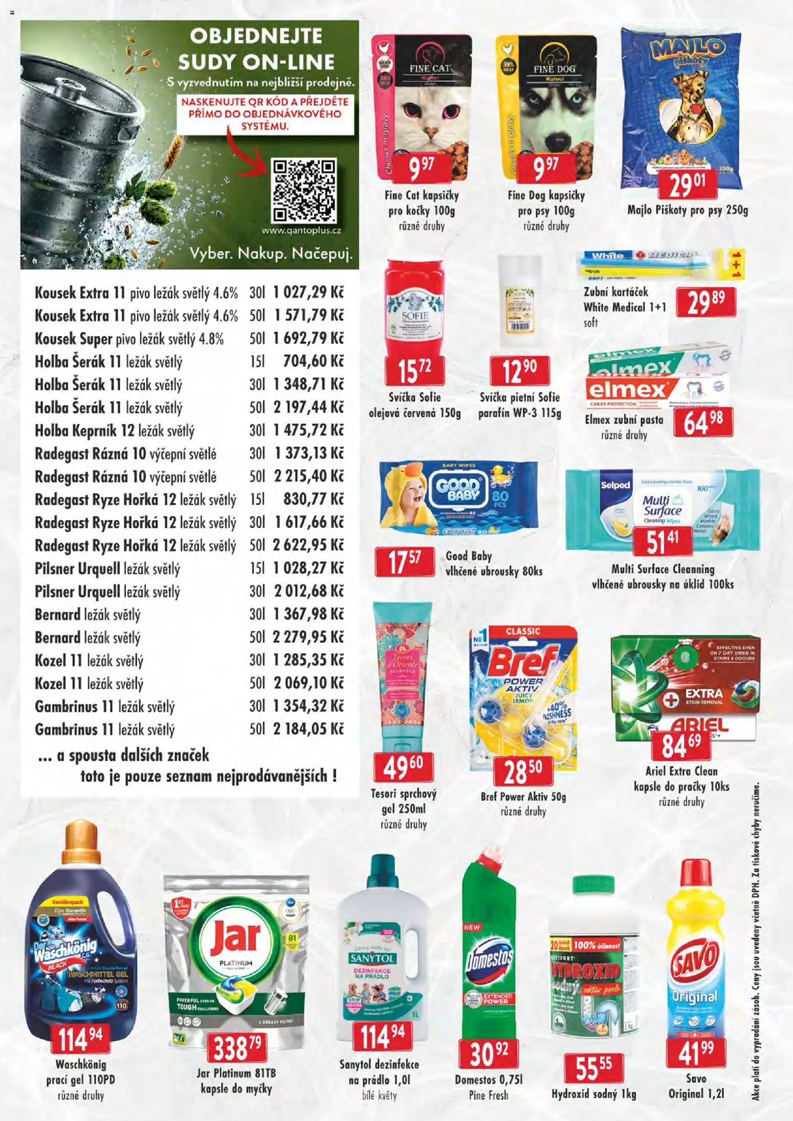 Astur & Qanto leták - cash&carry Jeseník, Krnov od 16.09.2026 | Strana: 6 | Produkty: Elmex, Kozel, Pilsner, Šerák