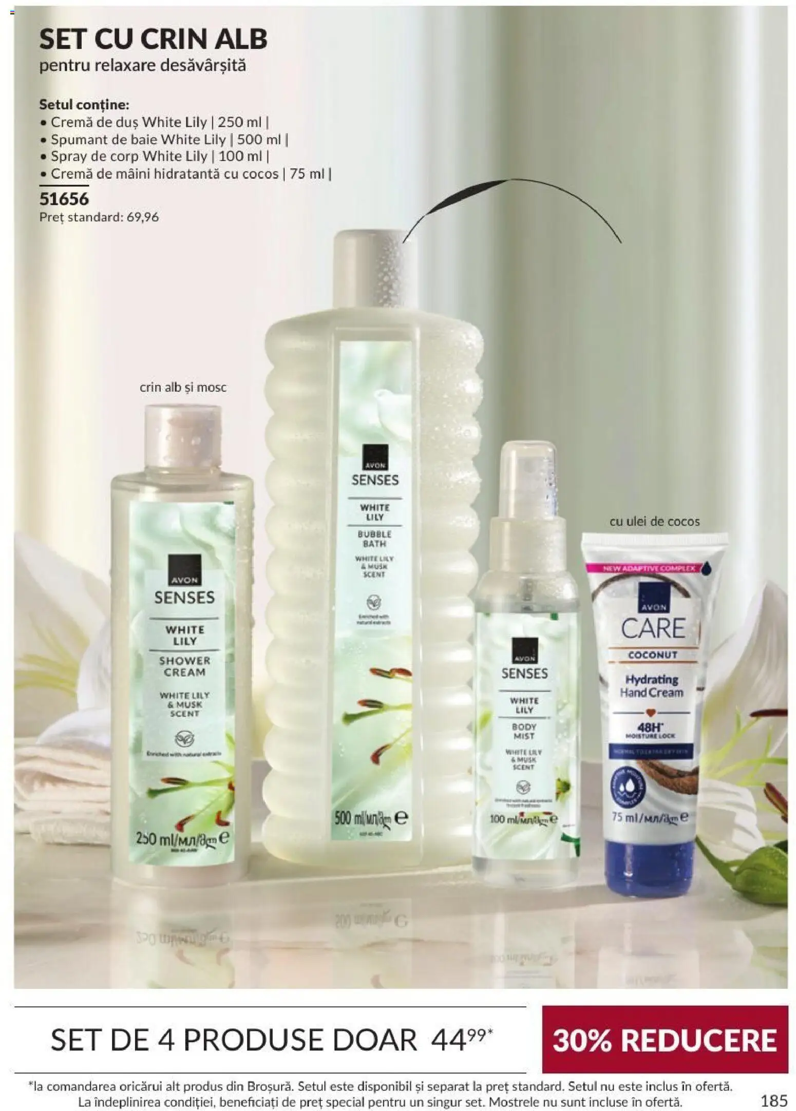 Noul catalog Avon – valabil de la 01.09.2026 | Pagină: 185 | Produse: Cremă, Ulei, Cremă de mâini, Spumant de baie