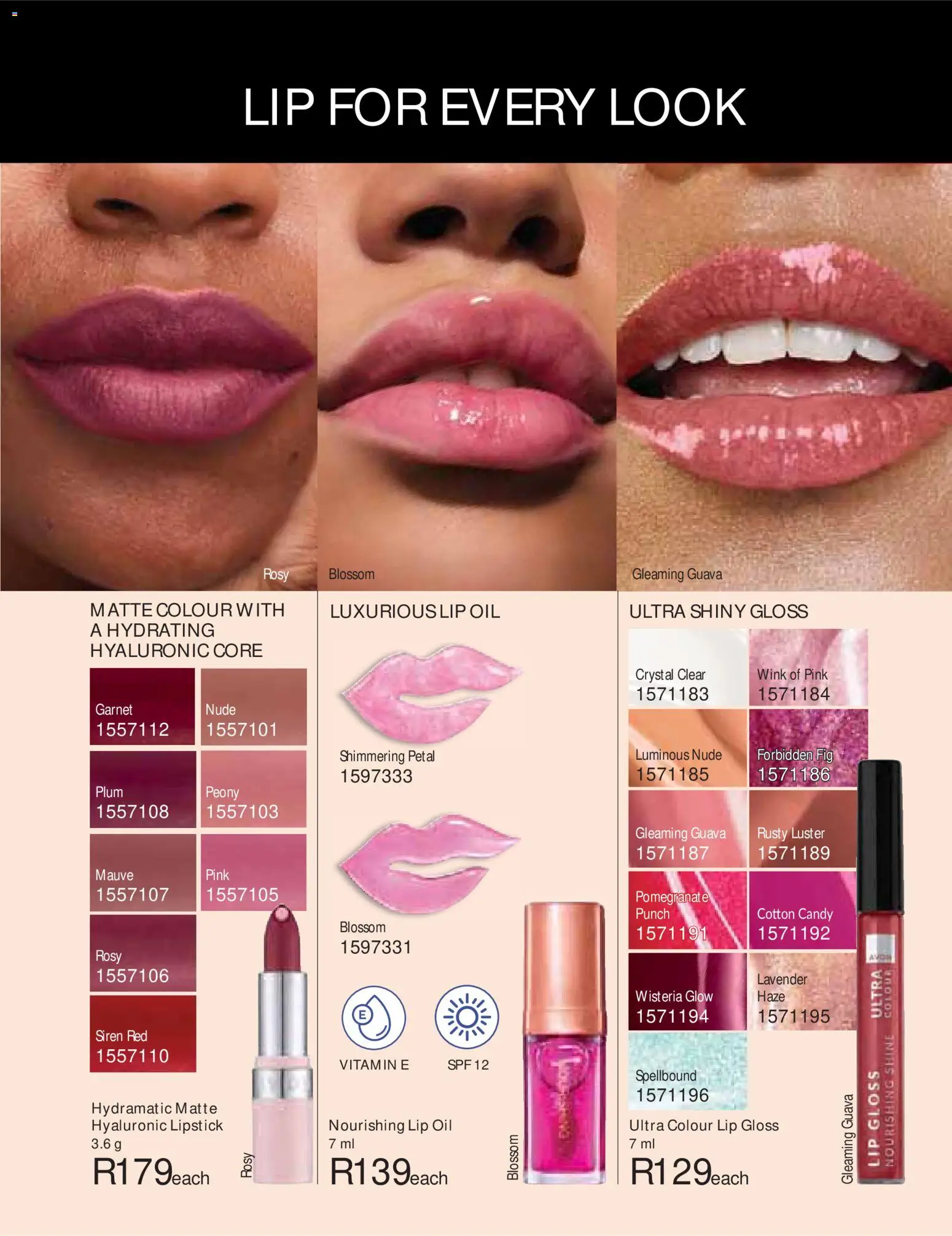 New Avon catalogue – valid from 01/09/2026 | Page: 47 | Products: Pomegranate, Oil, Lipstick, Lip gloss