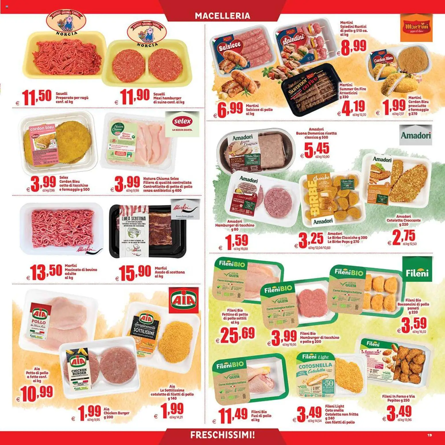Volantino Elite Supermercati del 31/07/2026 | Pagina: 19 | Prodotti: Pollo, Suino, Ragú, Rustici