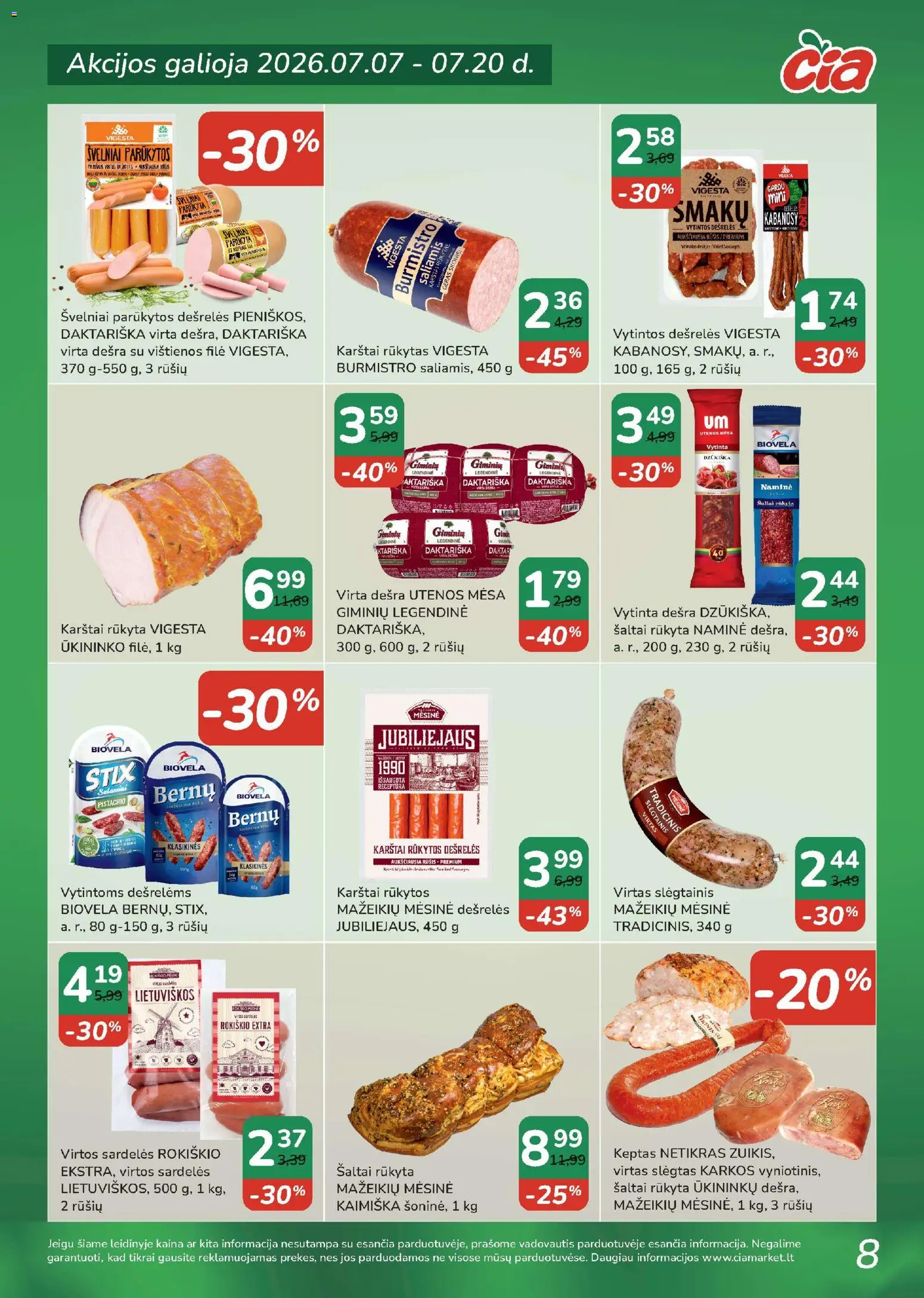 ČIA MARKET akcijos nuo 2026.07.07 | Puslapis: 8