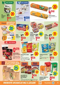 E.leclerc katalog akcije – veljaven od 05.08.2026 | Stran: 21 | Izdelki: Rezanci, Zdrob, Tortilje, Riz