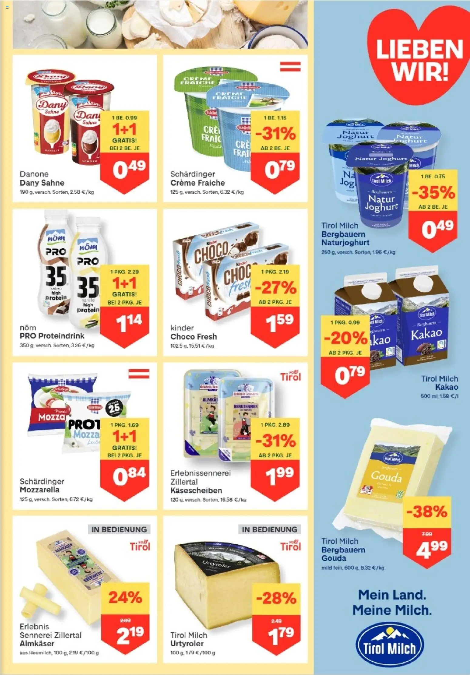 MPREIS Dellach im Drautal gültig ab 18.06.2026 | Seite: 5 | Produkte: Sahne, Milch, Creme, Joghurt