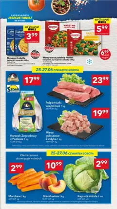 Pogląd oferty "Lewiatan gazetka - Lublin" - ważna od 25.06.2026 | Strona: 3 | Produkty: Kapusta, Patelnie, Kurczak zagrodowy, Makaron