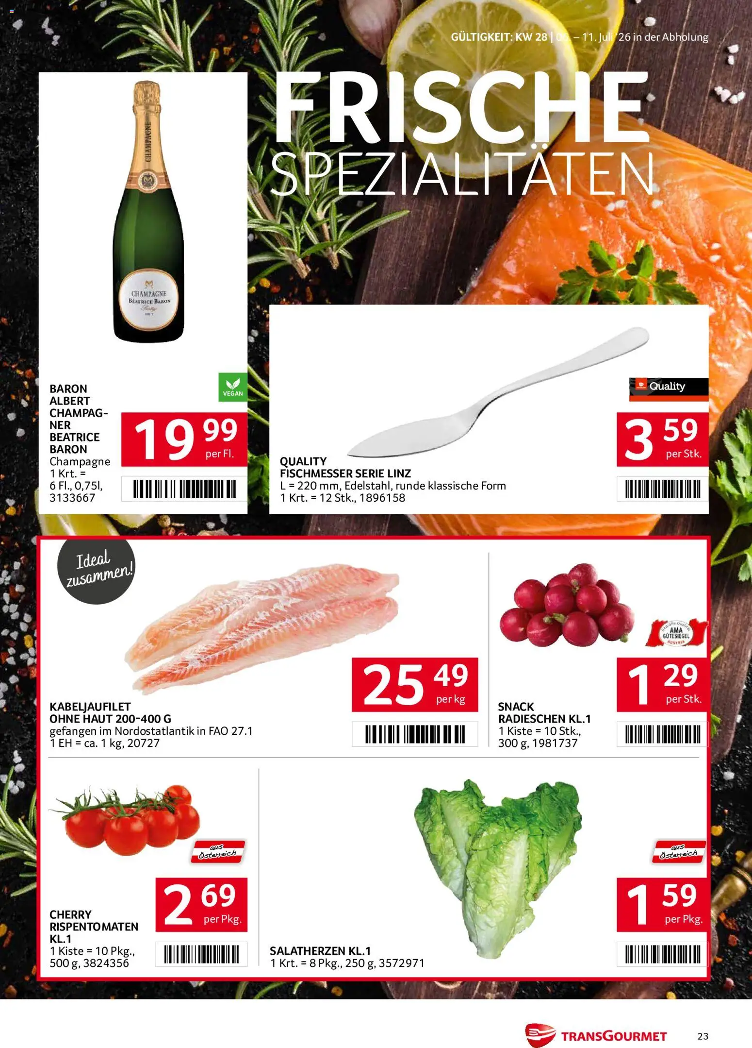 Transgourmet Flugblatt gültig ab 06.07.2026 | Seite: 23