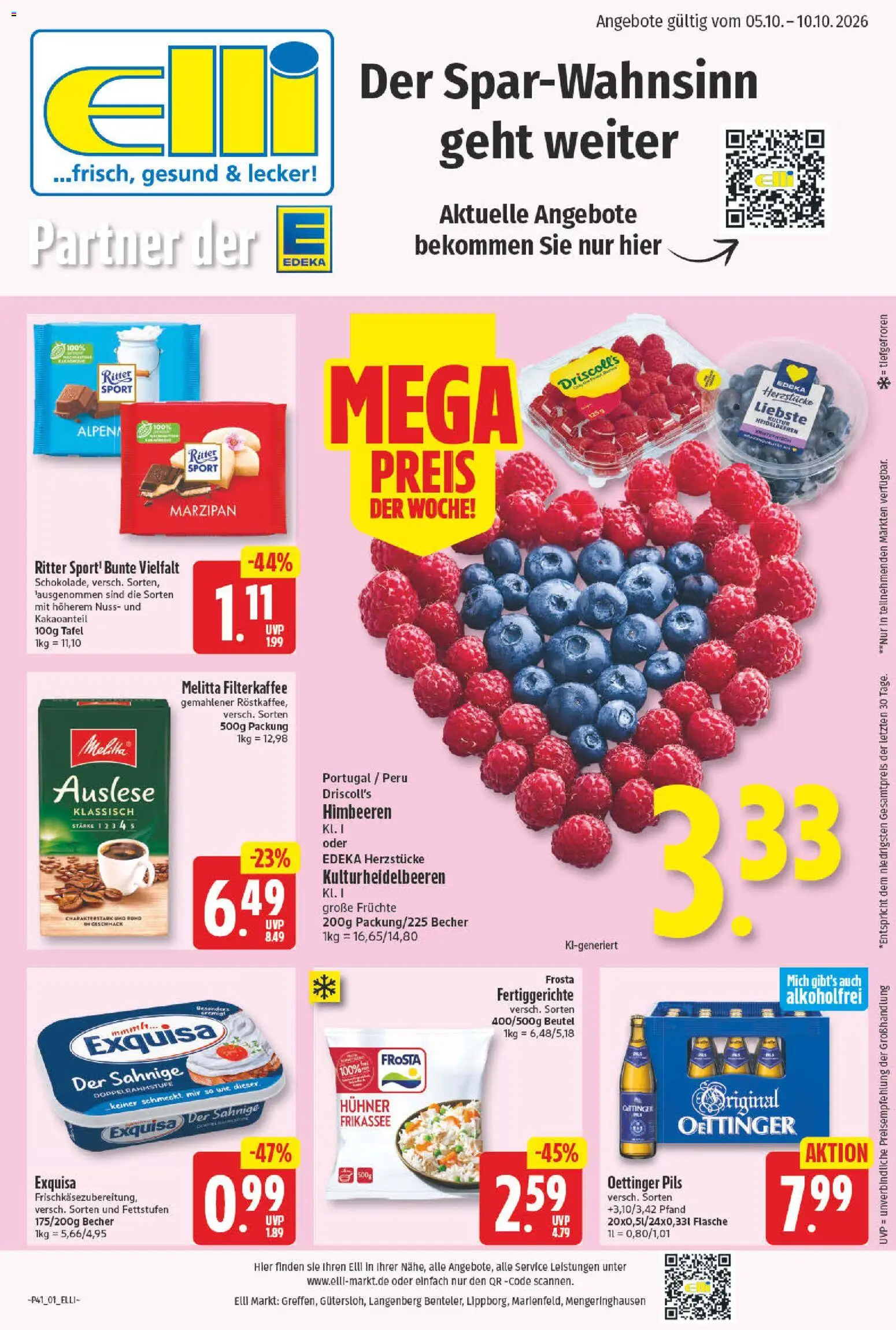 Elli Markt Montag, 5. Oktober Große Ersparnis